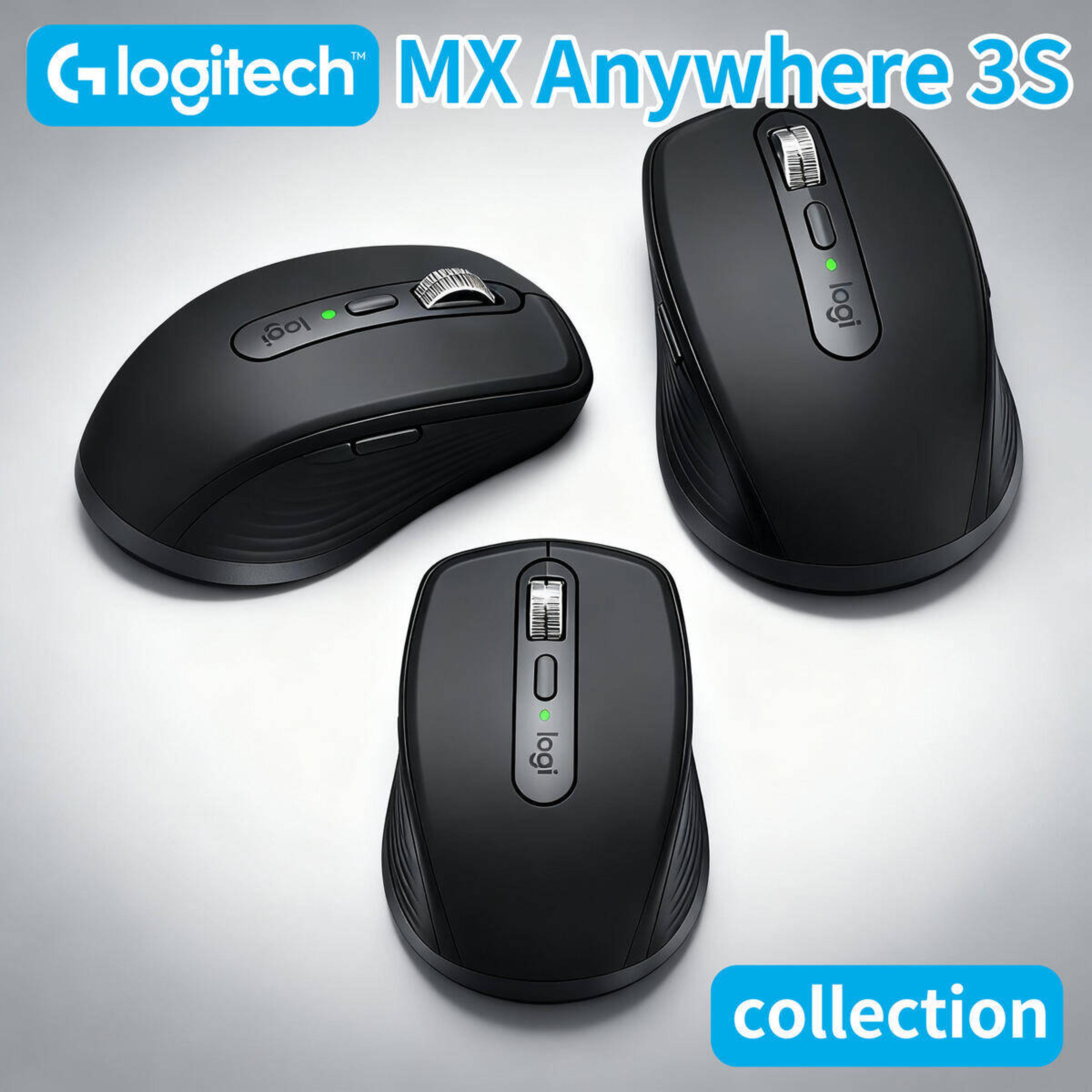 anywhere wireless mouse with silent clicks and usb c charging for work and travel