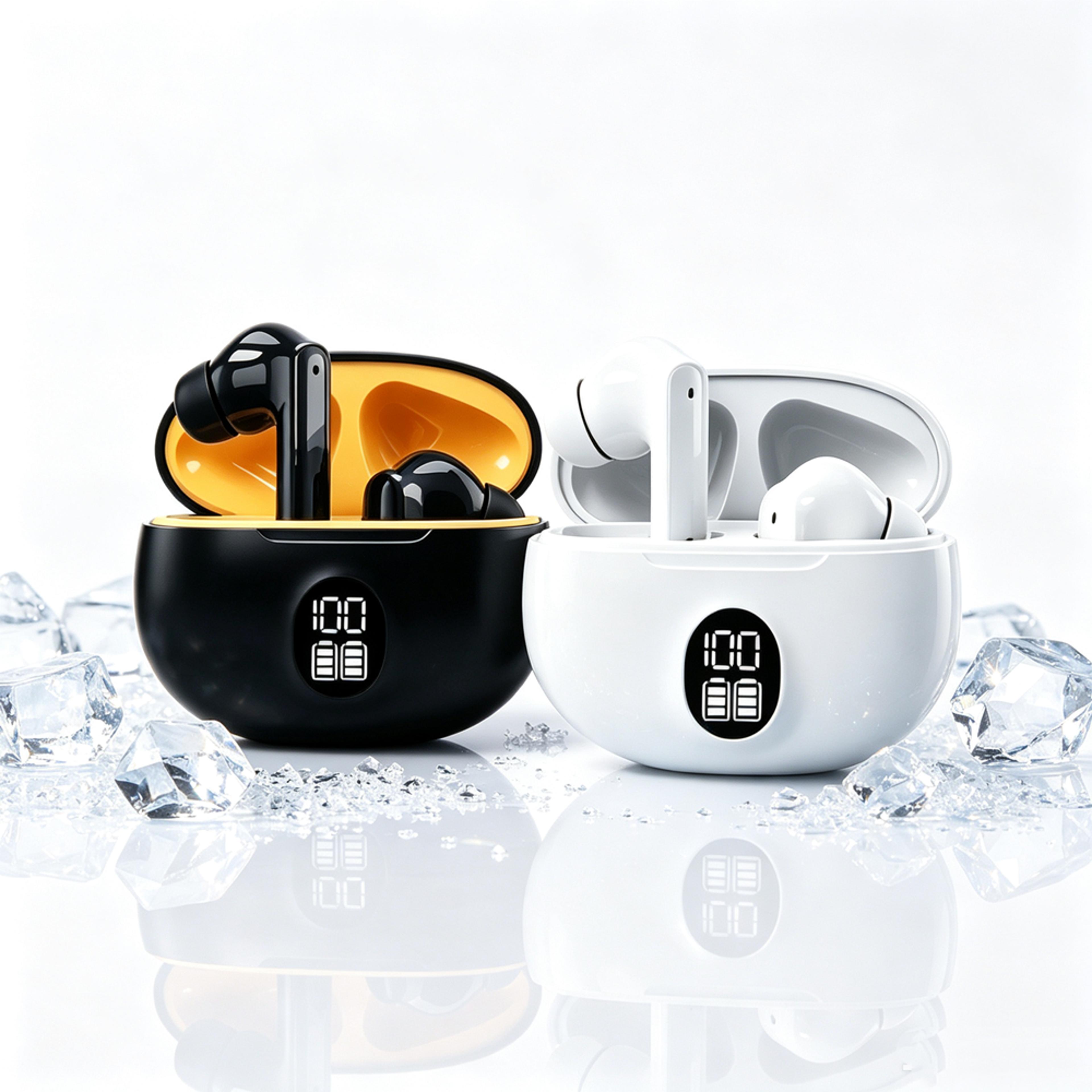wireless bluetooth earbuds hifi stereo sports headphones with mic