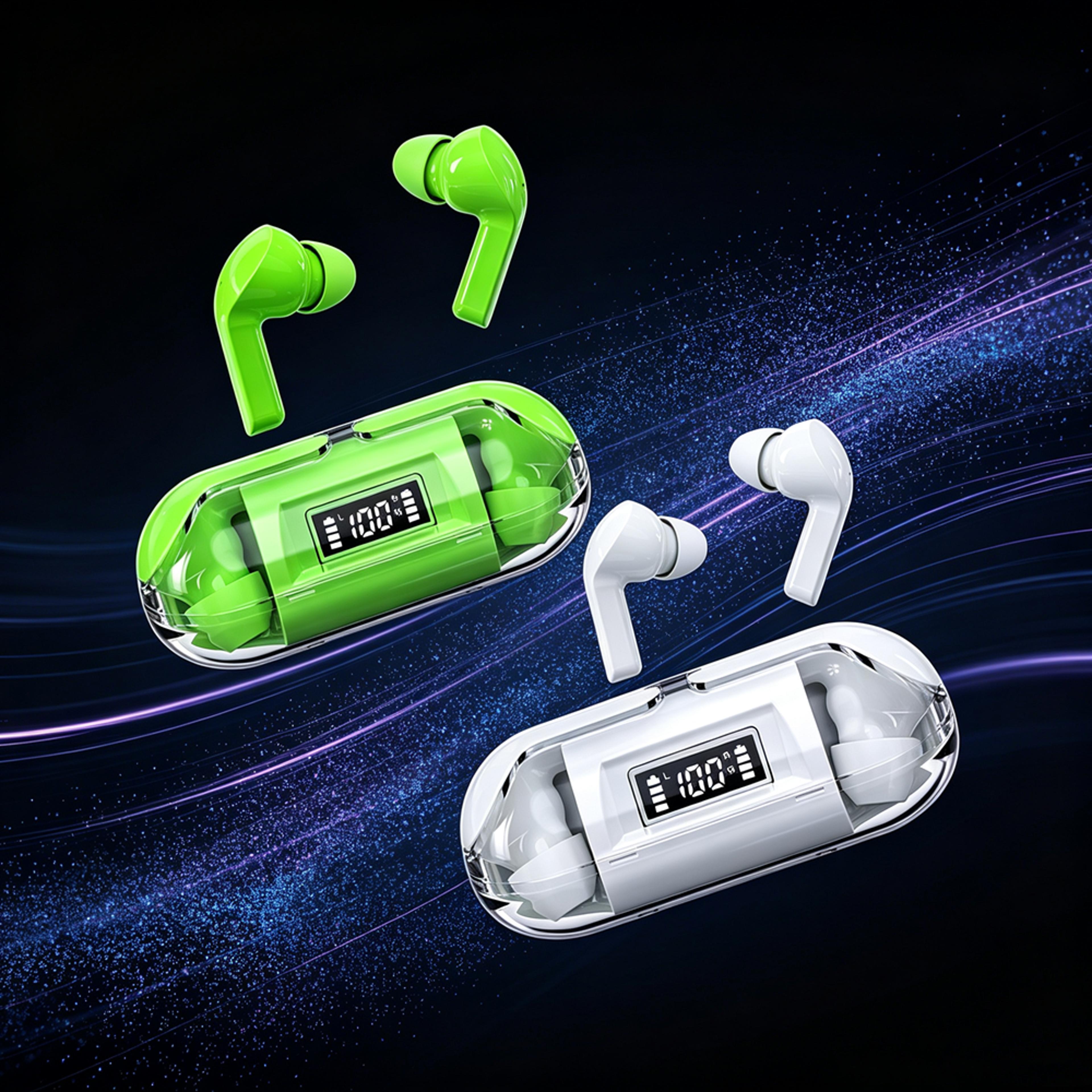 coolflow wireless sports earphones sweatproof bluetooth earbuds for workouts & gaming