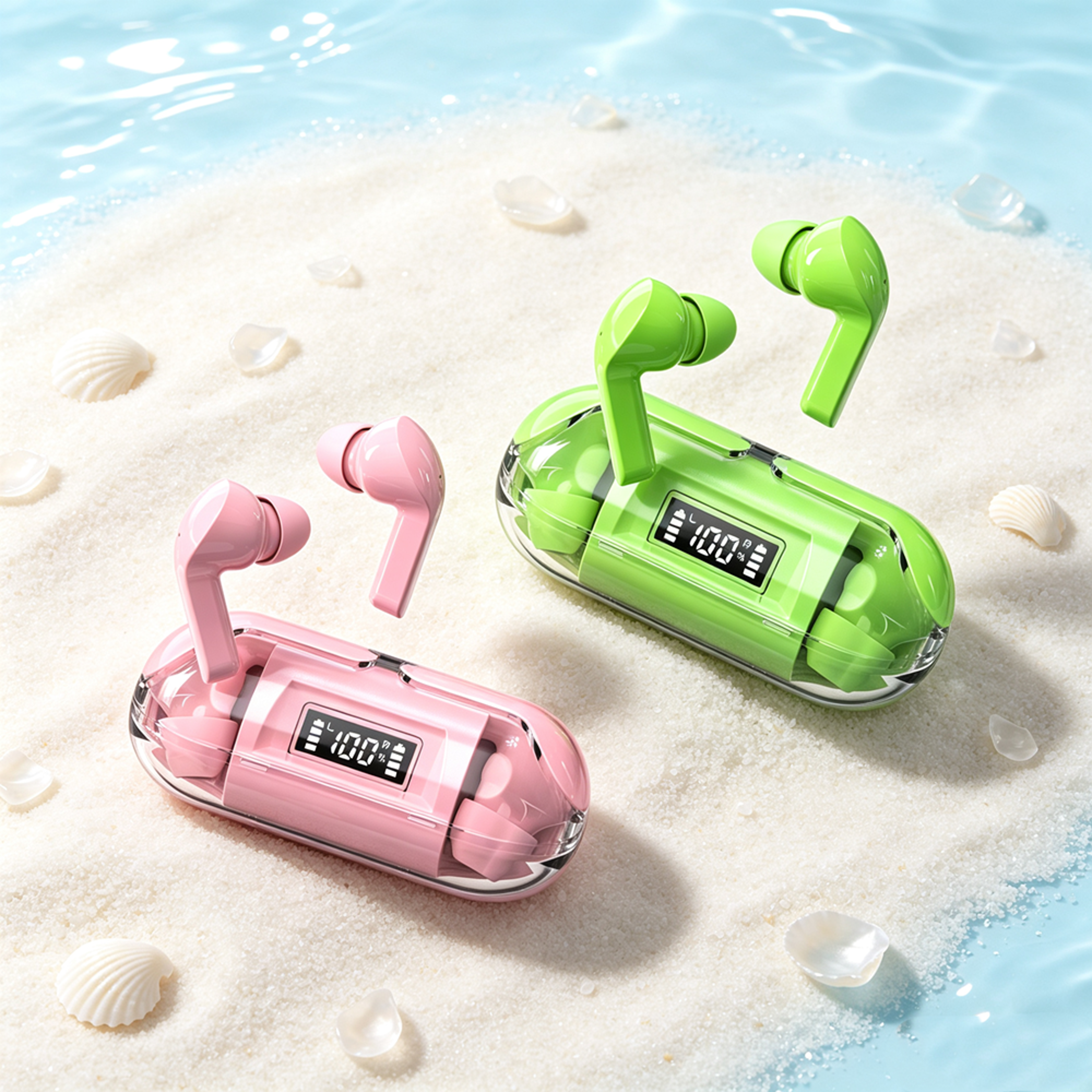 compact tws wireless earbuds deep bass bluetooth earphones
