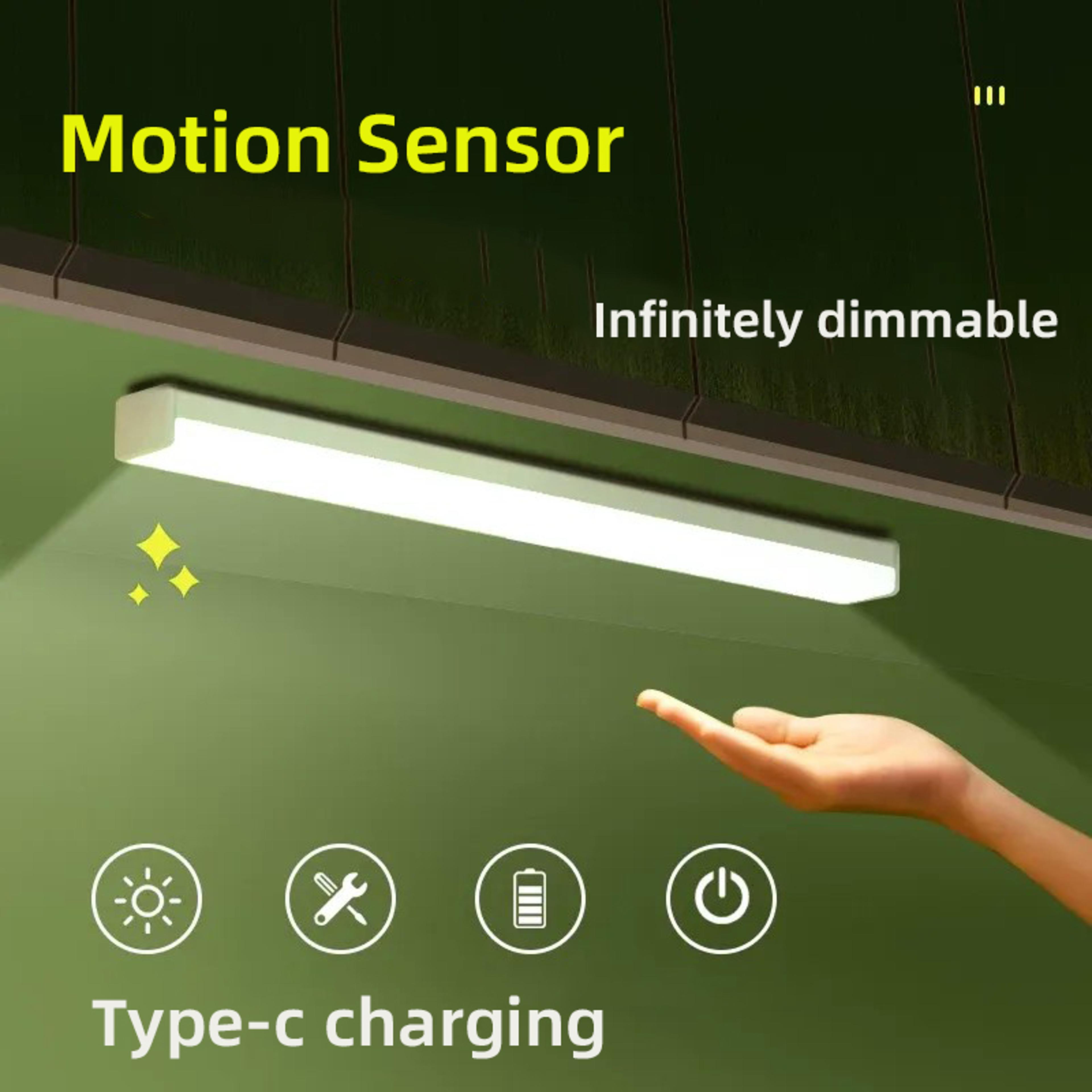 motion sensor led night light rechargeable wireless cabinet lamp for bedroom and stairs