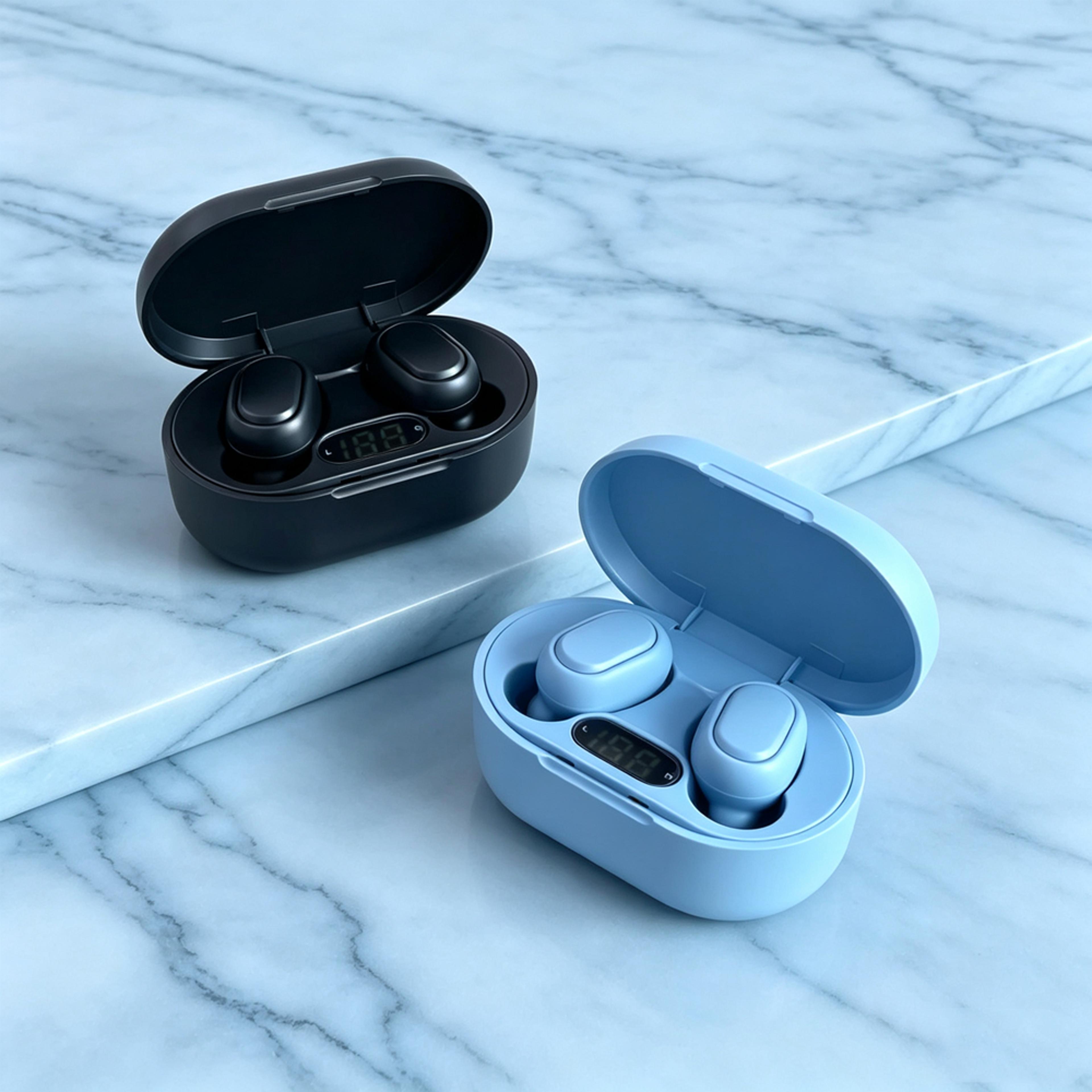 ai noise cancelling wireless bluetooth earbuds with clear voice calls and smart touch control