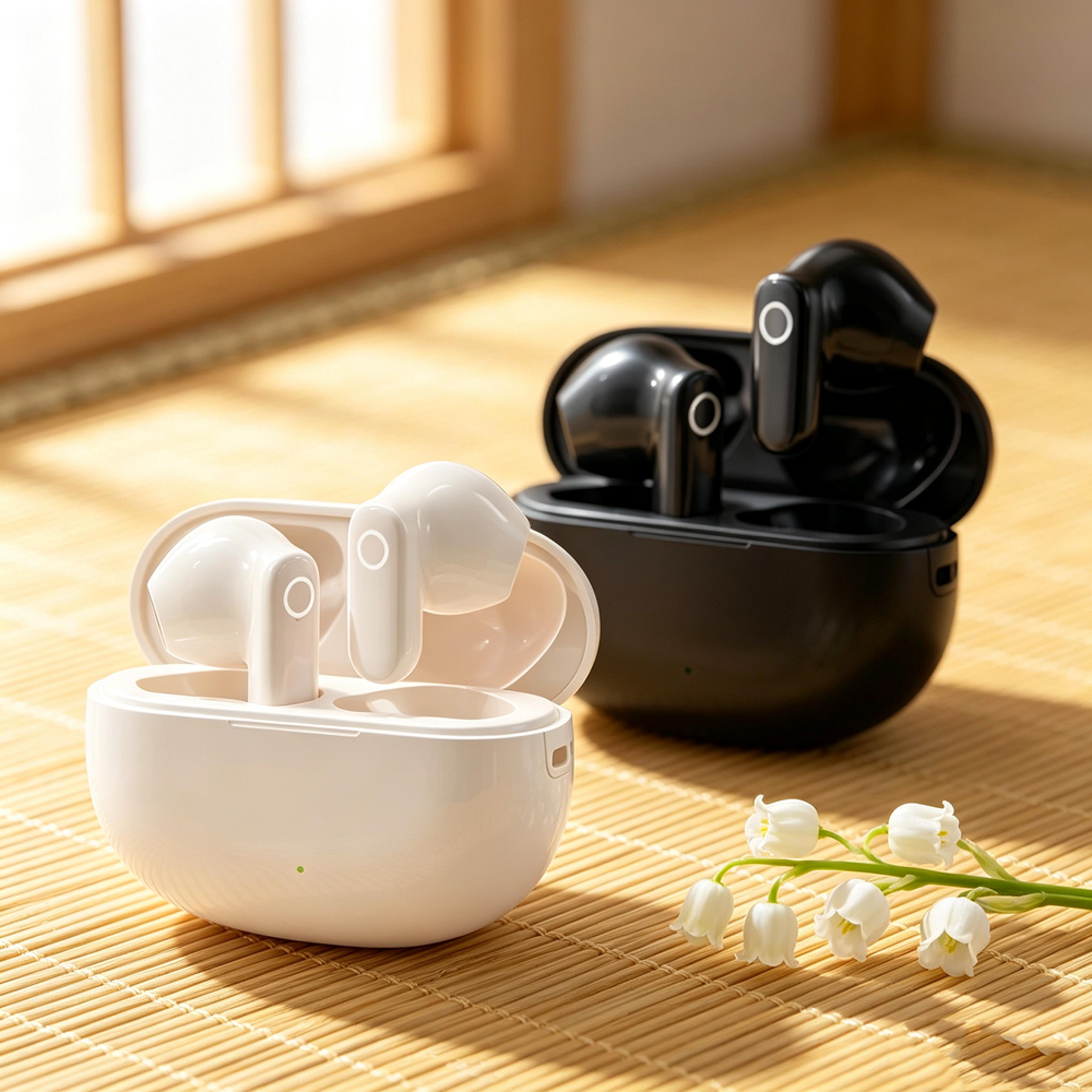 wireless bluetooth earbuds with memory foam comfort cushions premium headphones