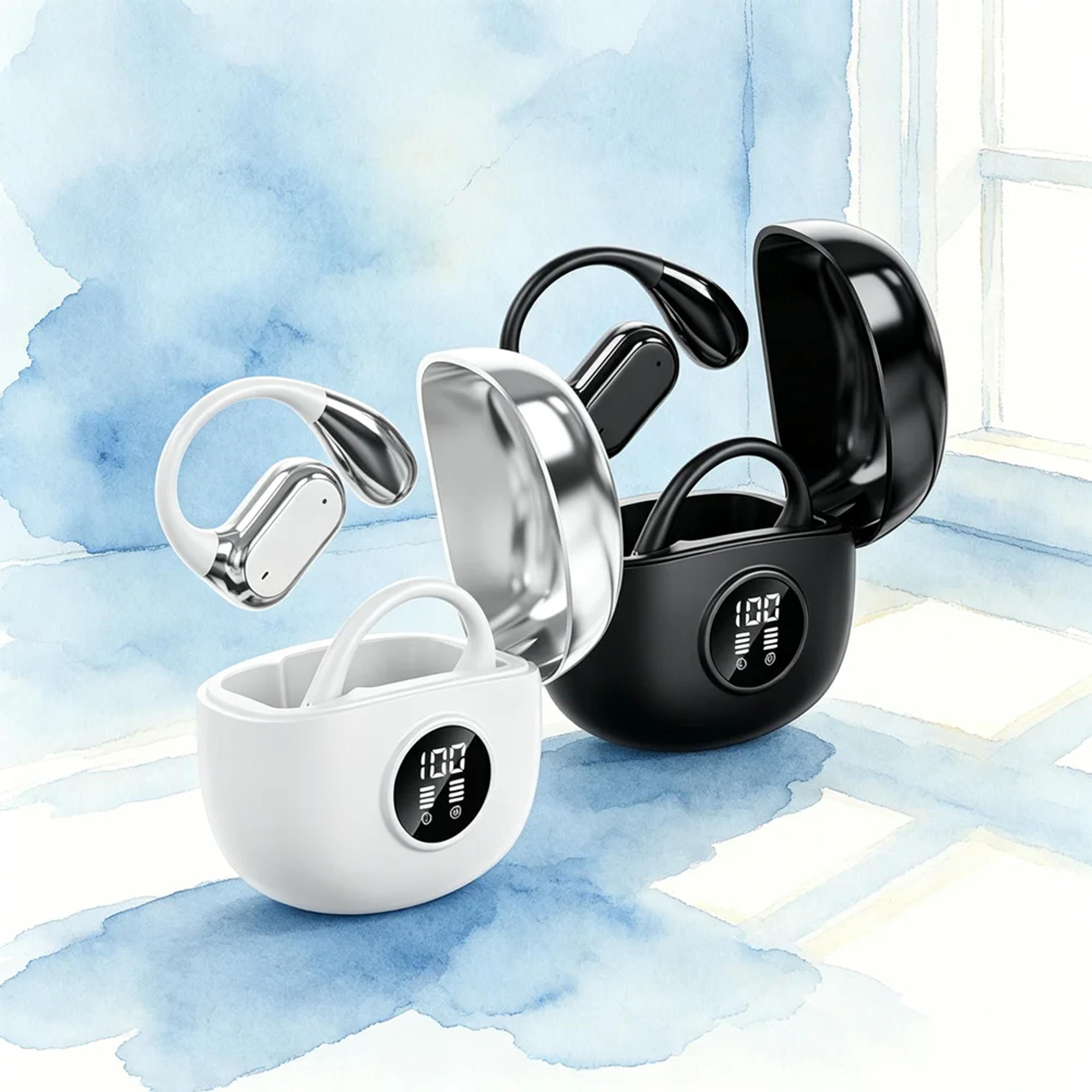 premium wireless earbuds bluetooth headphones with deep bass sound and clear audio