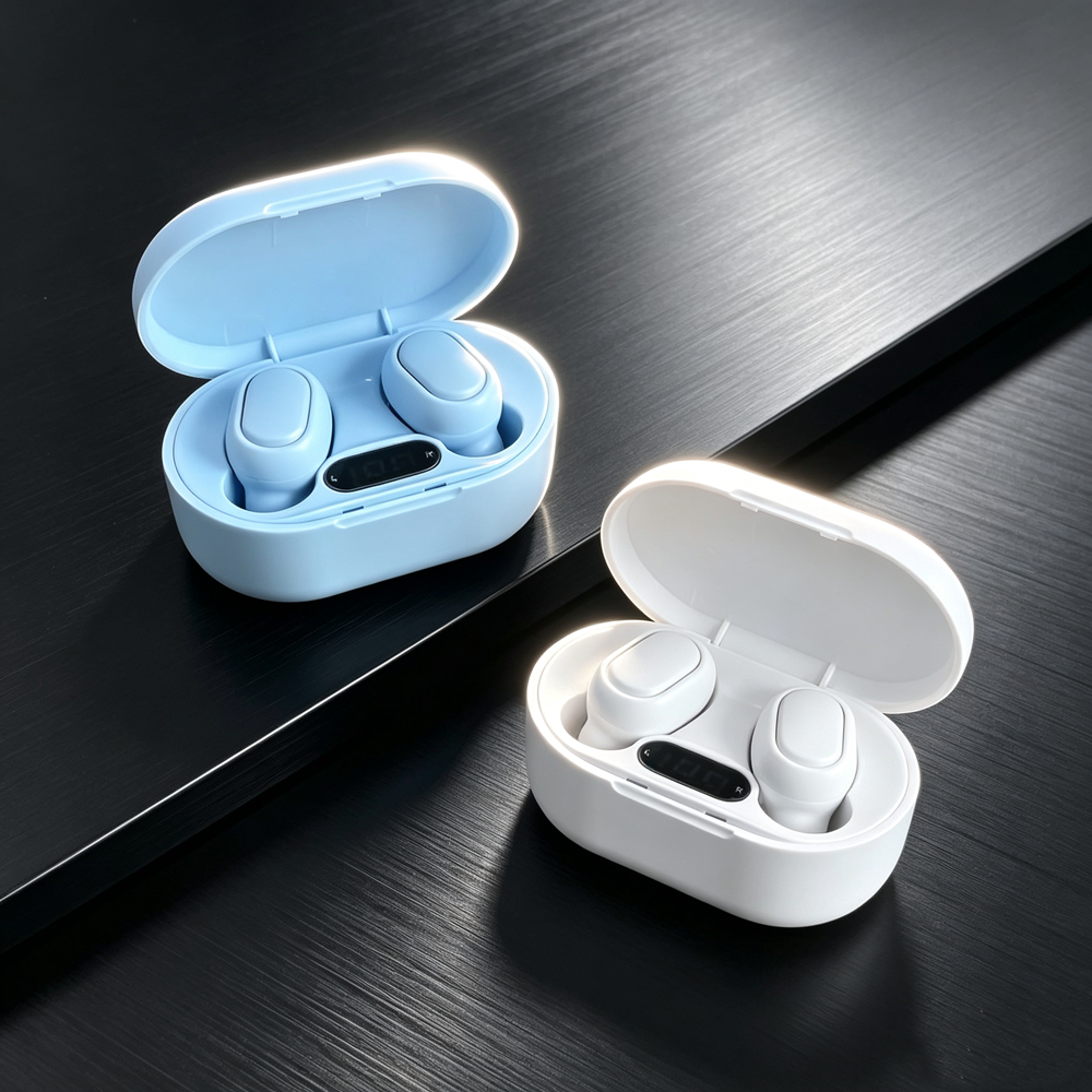 tws wireless bluetooth earbuds with noise cancelling headset