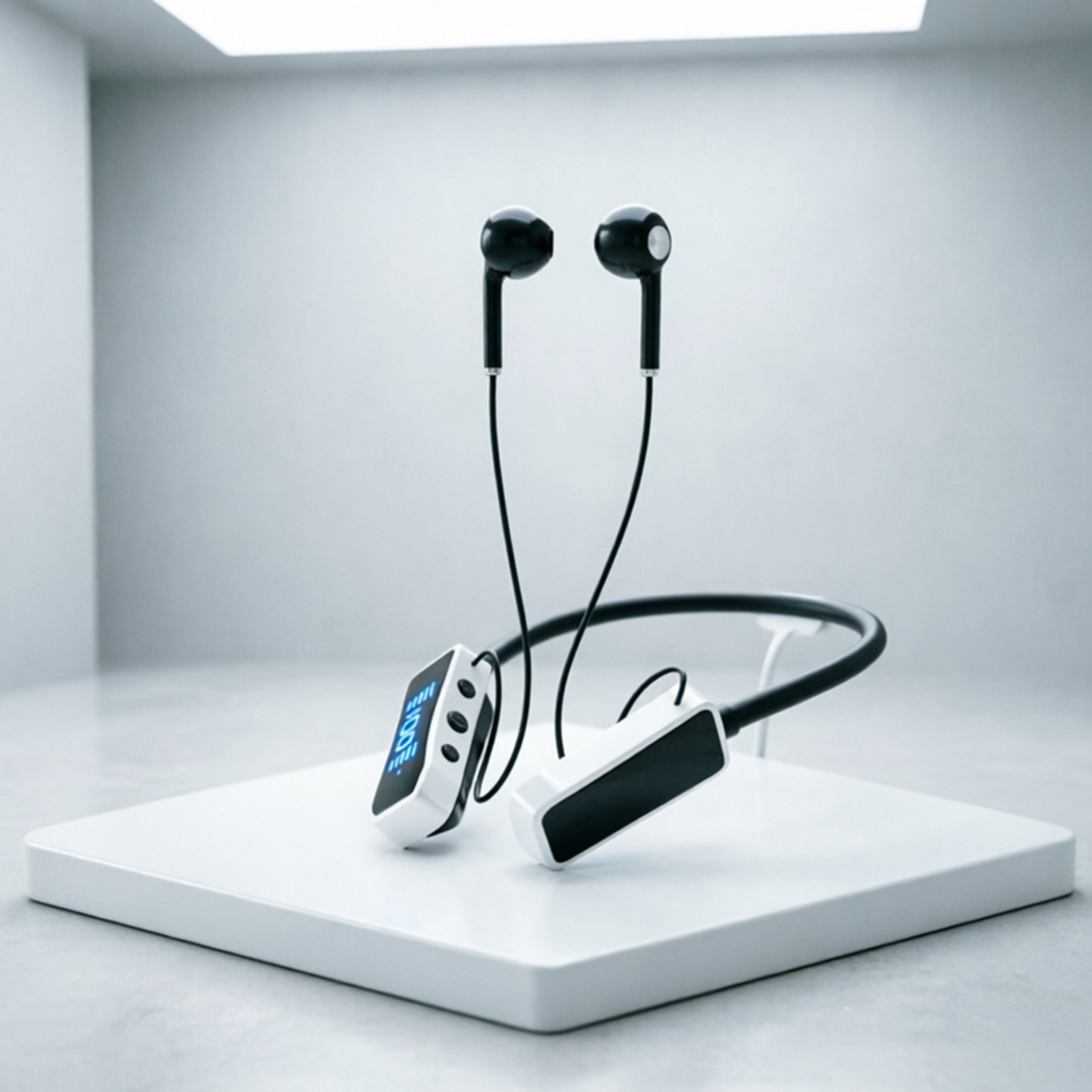 magnetic neckband bluetooth wireless earphones with mic sport waterproof headset