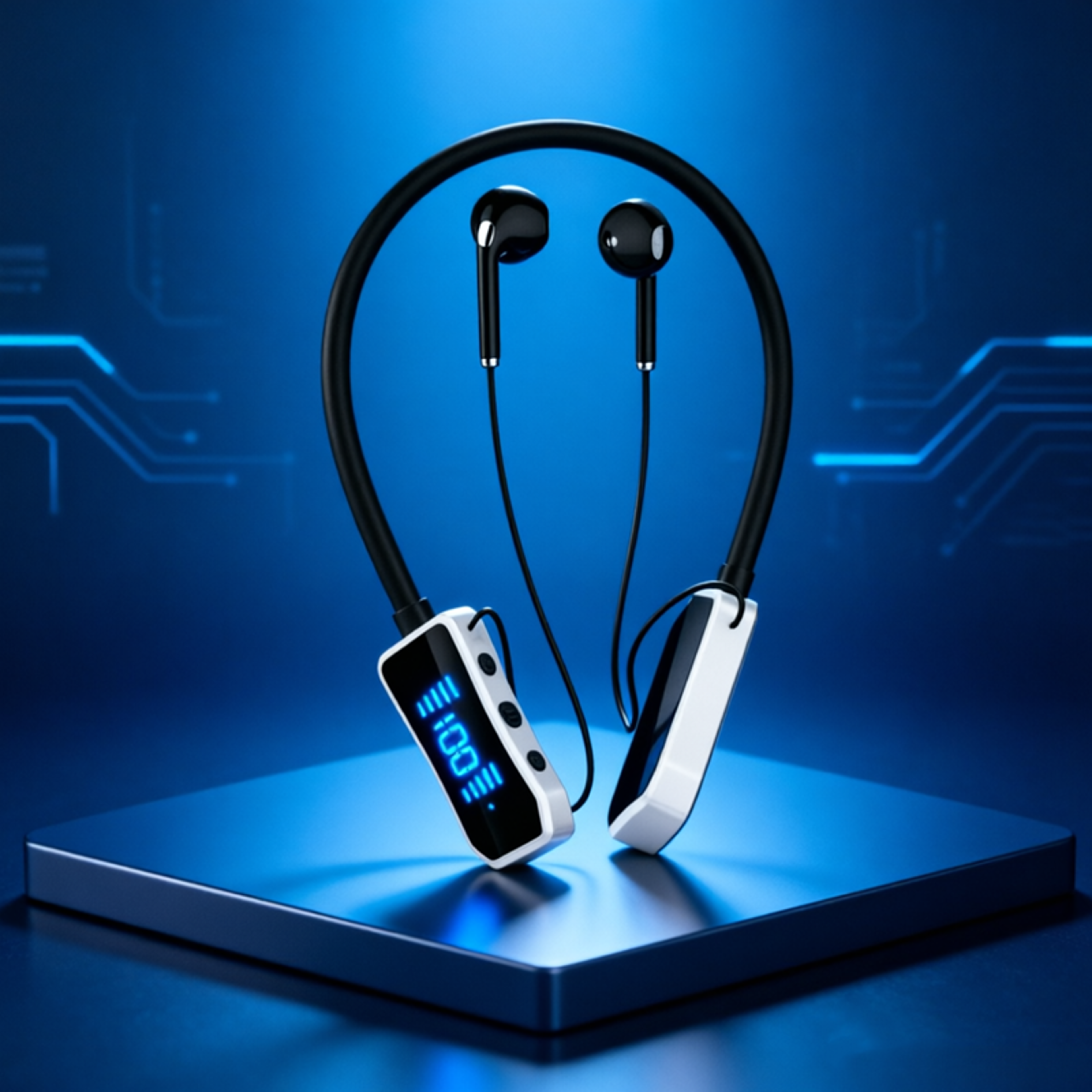 magnetic neckband bluetooth earphones wireless sport headset with mic waterproof design