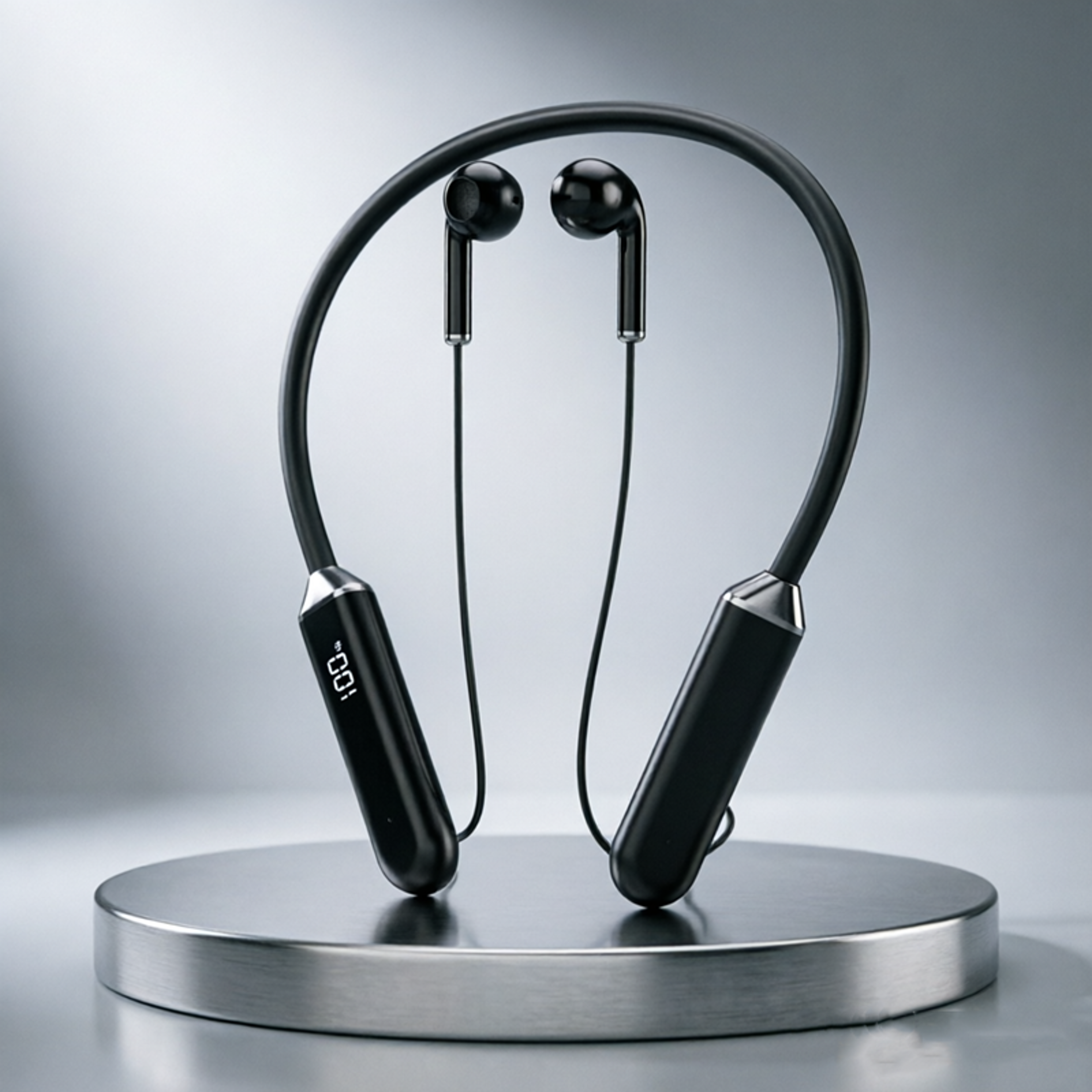 waterproof bluetooth wireless neckband earphones with stereo sound and microphone
