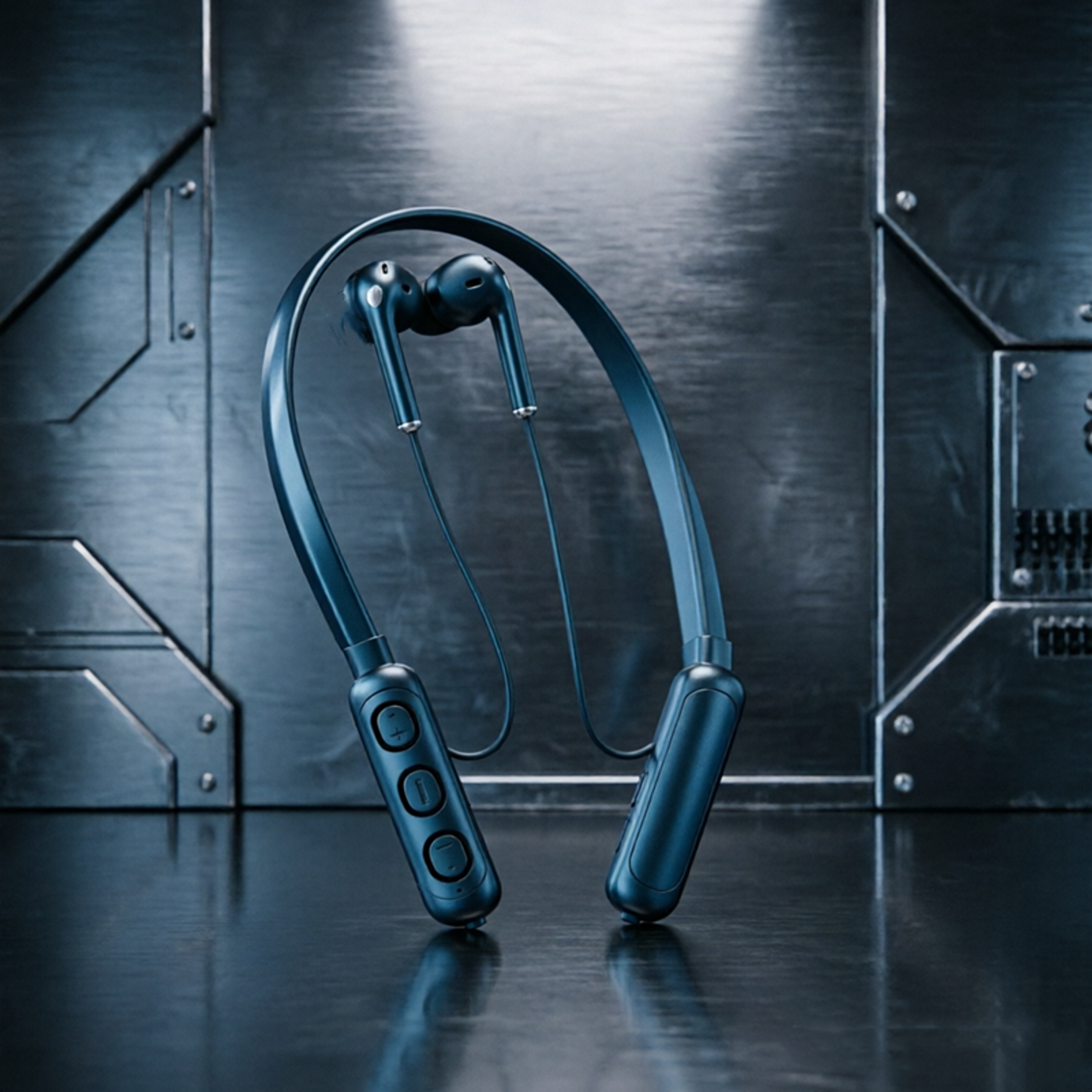 bluetooth neckband earphones with mic stereo sound headset