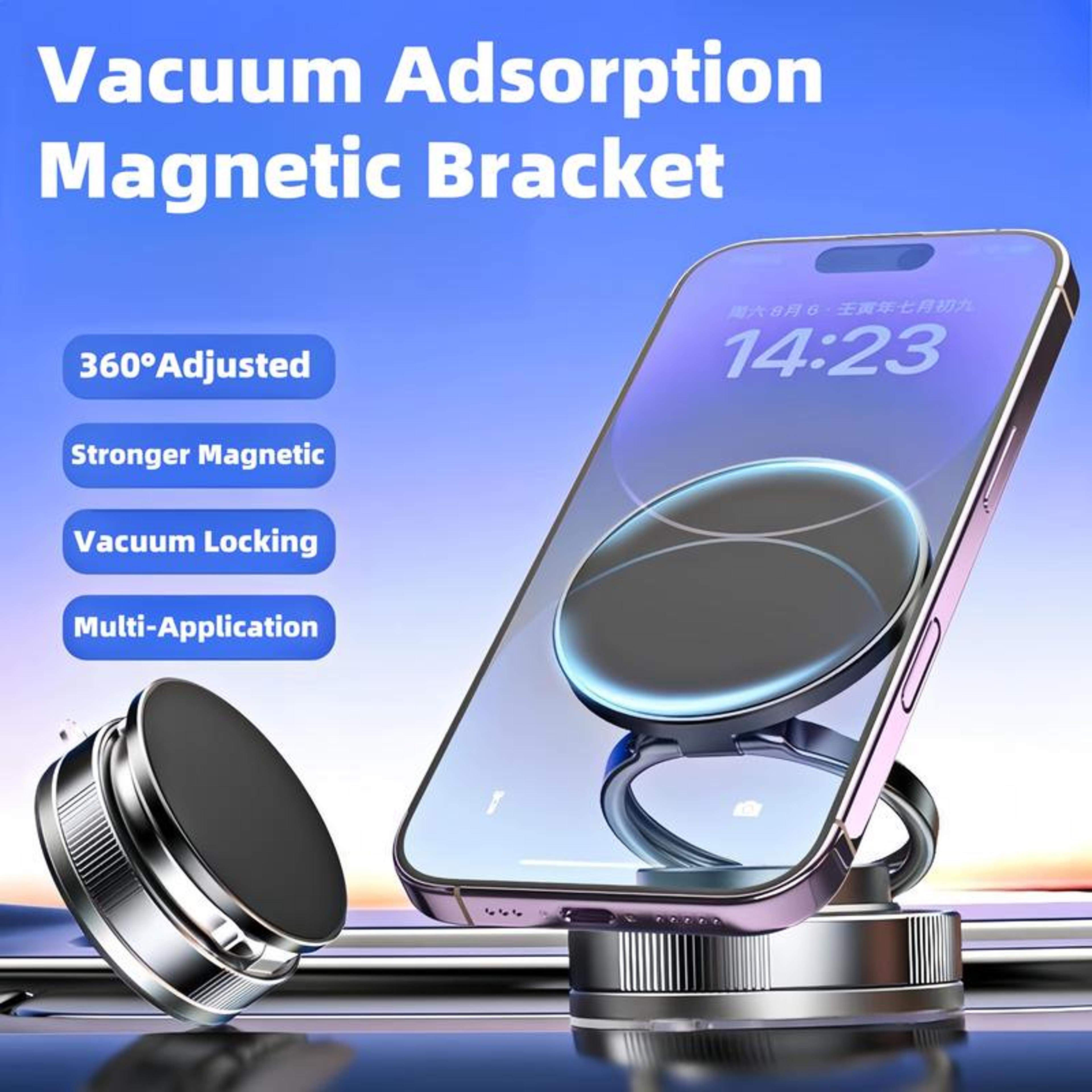 vacuum magnetic phone holder suction cup mount for magsafe cars gym and makeup use