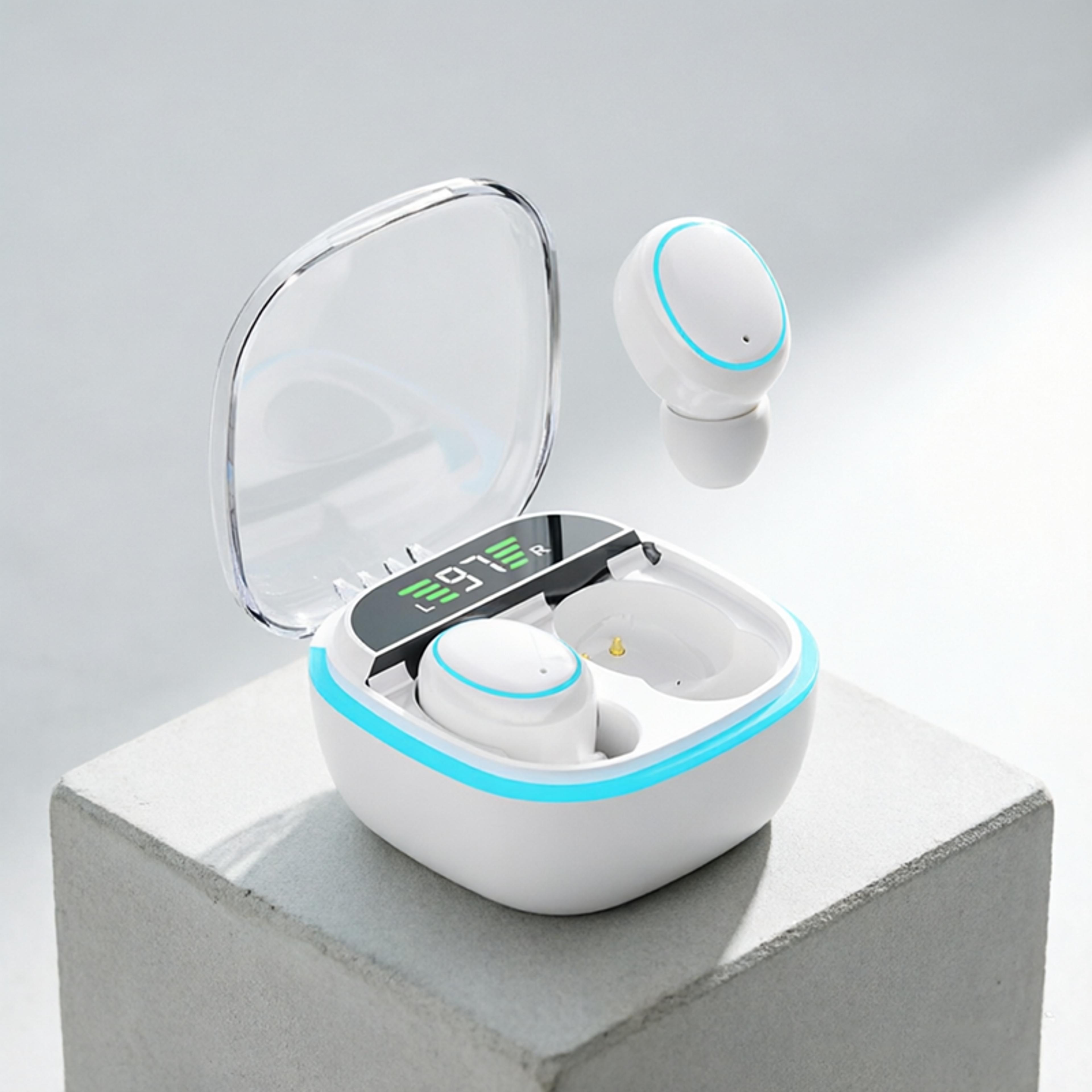 tws wireless bluetooth earbuds with led display stereo sound