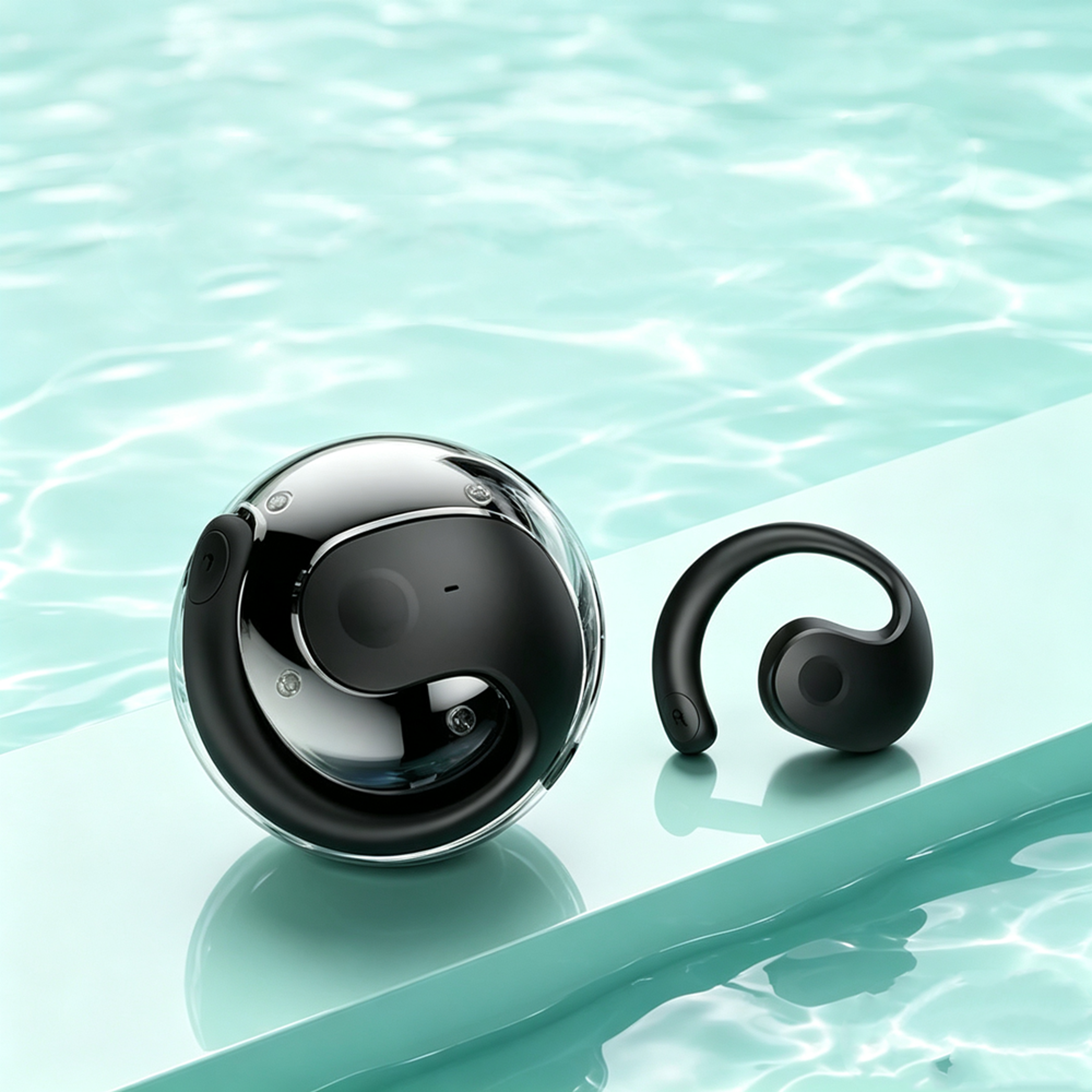 smart touch wireless bluetooth earbuds with hifi stereo and built in mic
