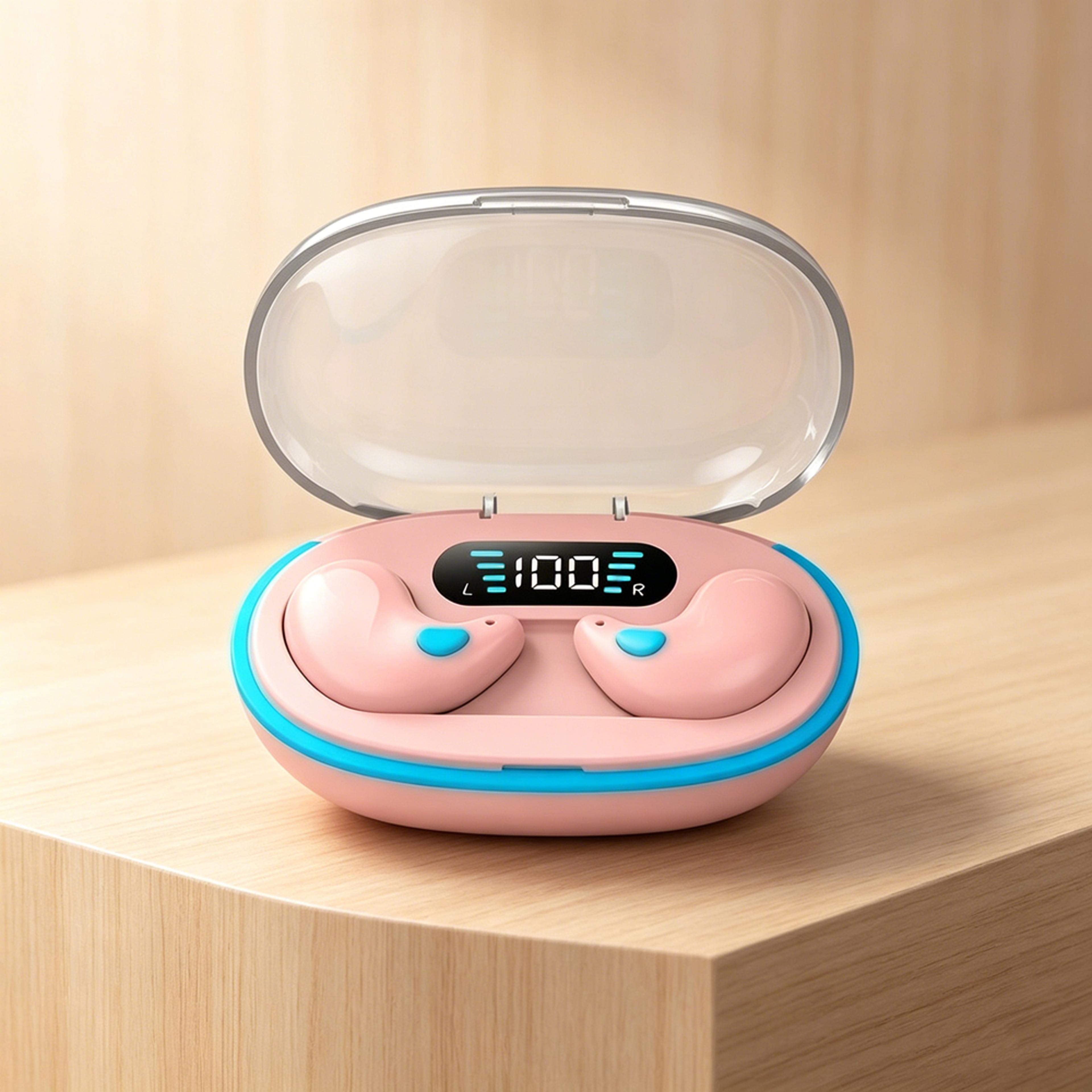 mini tws wireless earbuds with noise reduction bluetooth stereo headphones for sport gaming and sleep