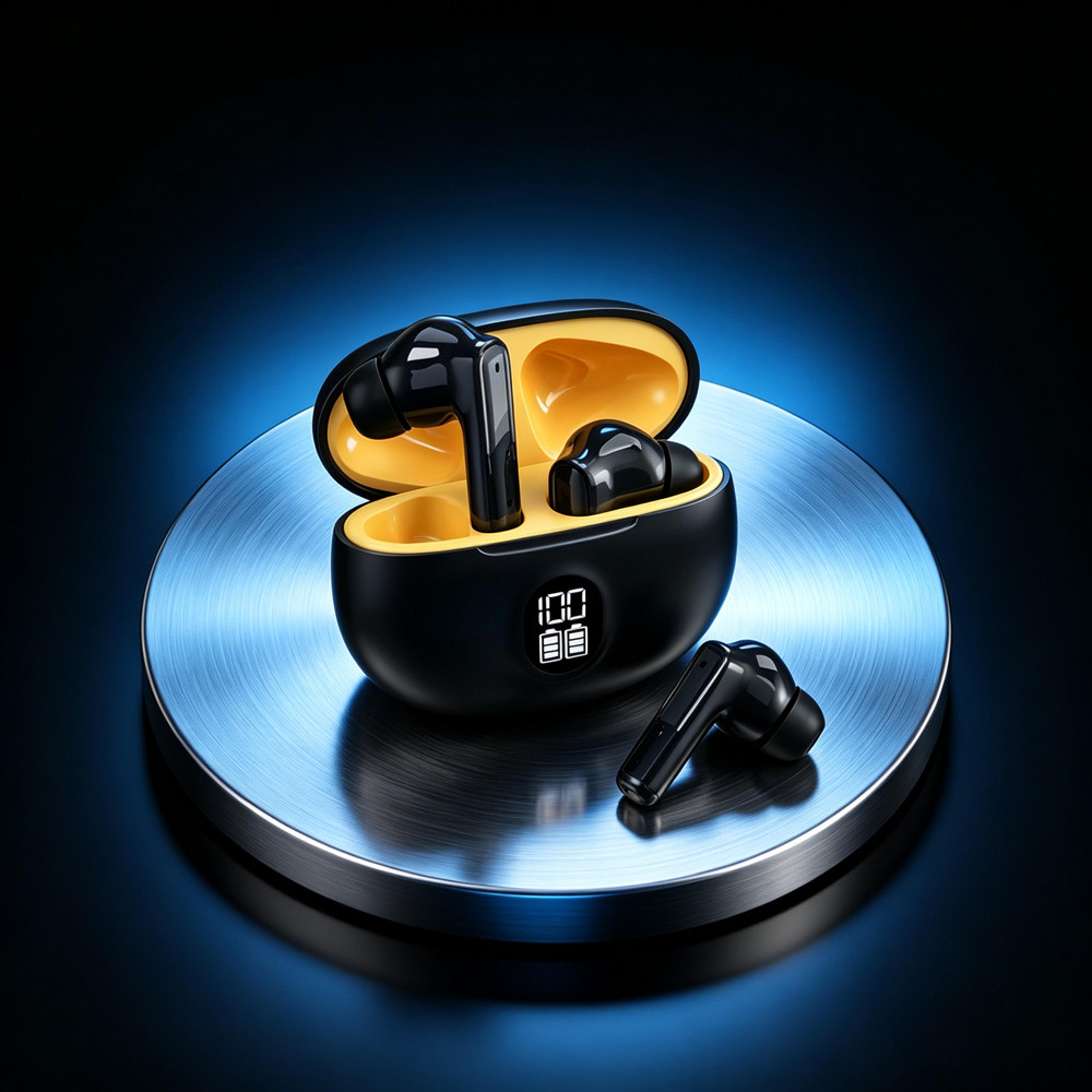 original tws wireless bluetooth headphones with noise reduction microphone and deep bass sound