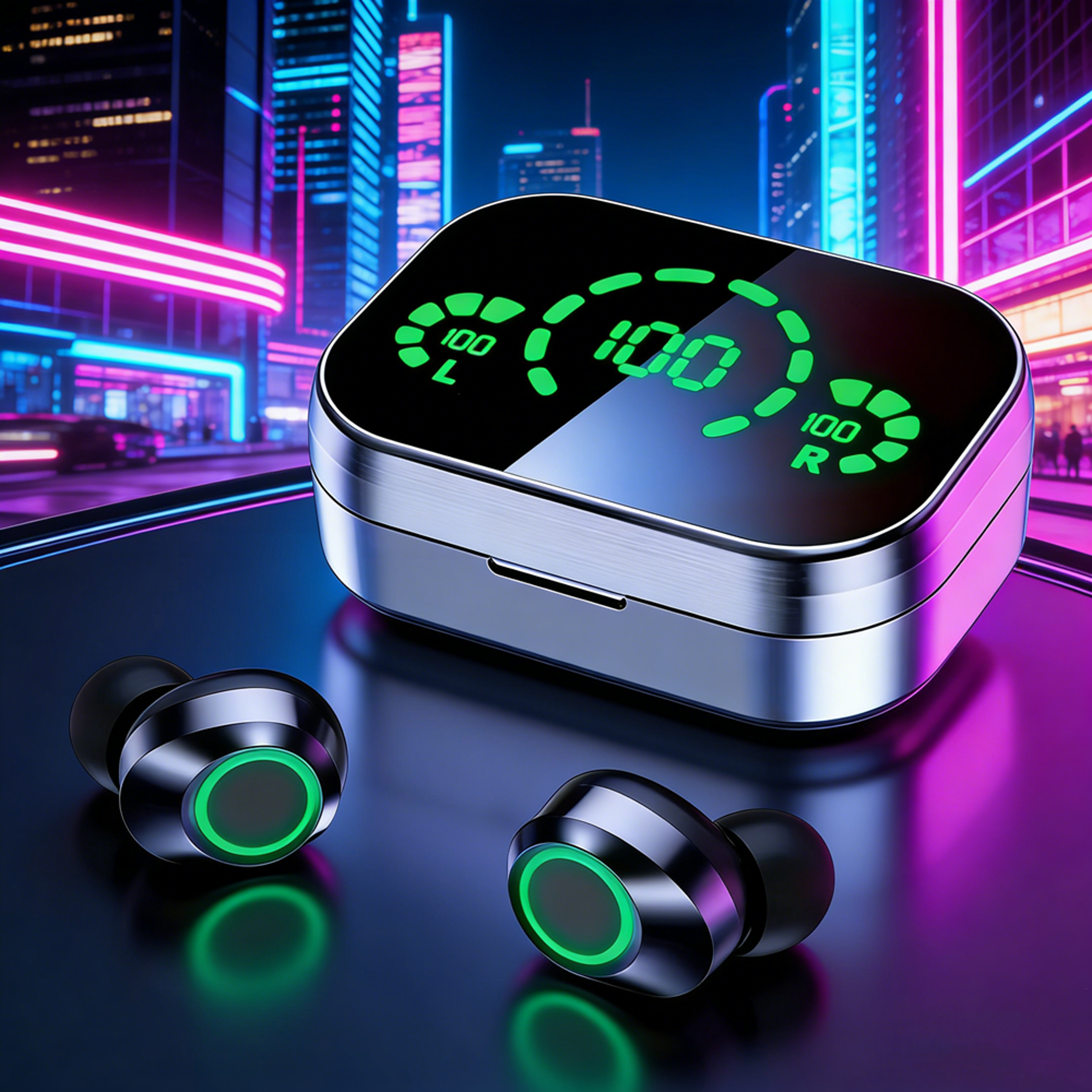 wireless bluetooth earbuds with mic charging case and clear sound