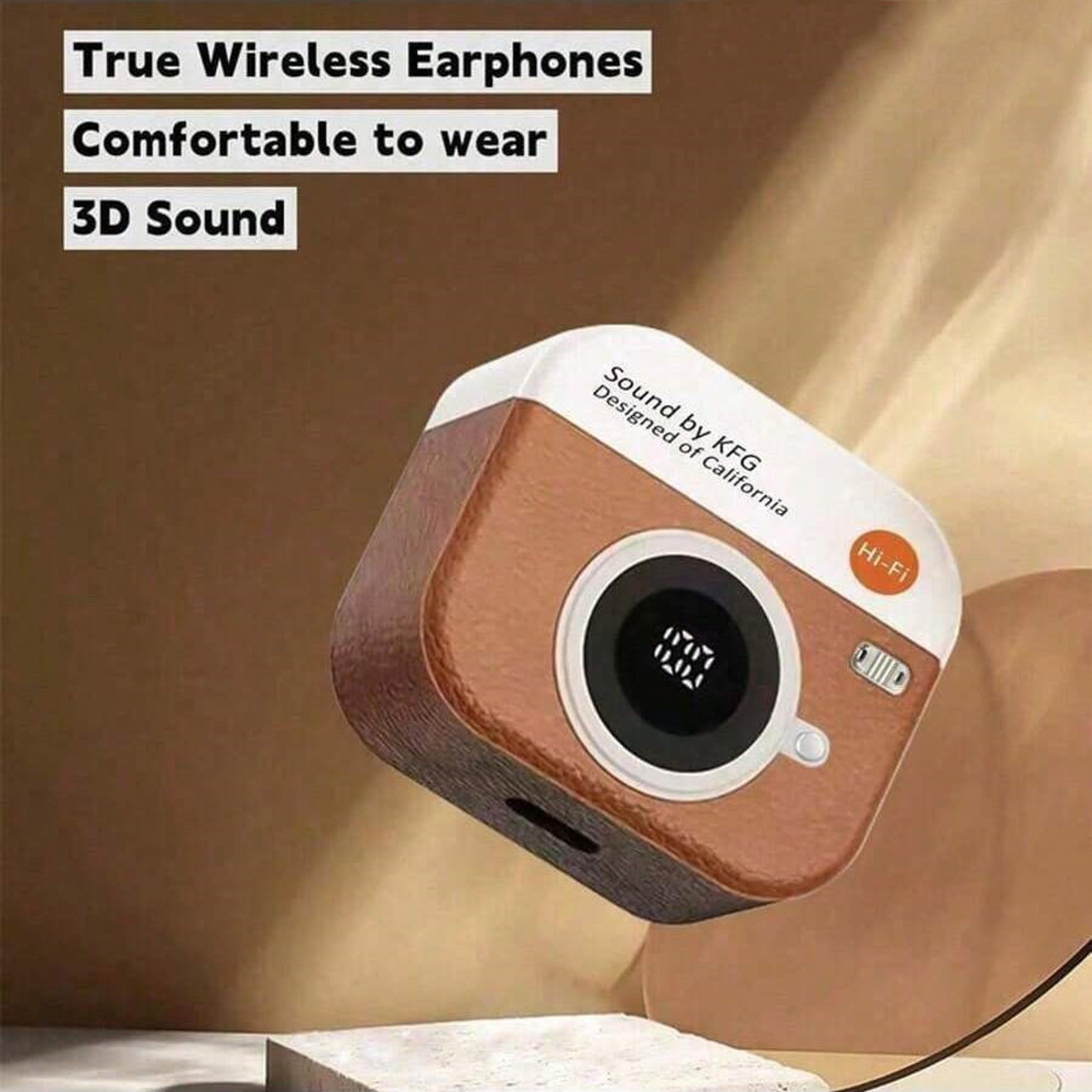bluetooth wireless earbuds with led display hifi sound and waterproof sports design