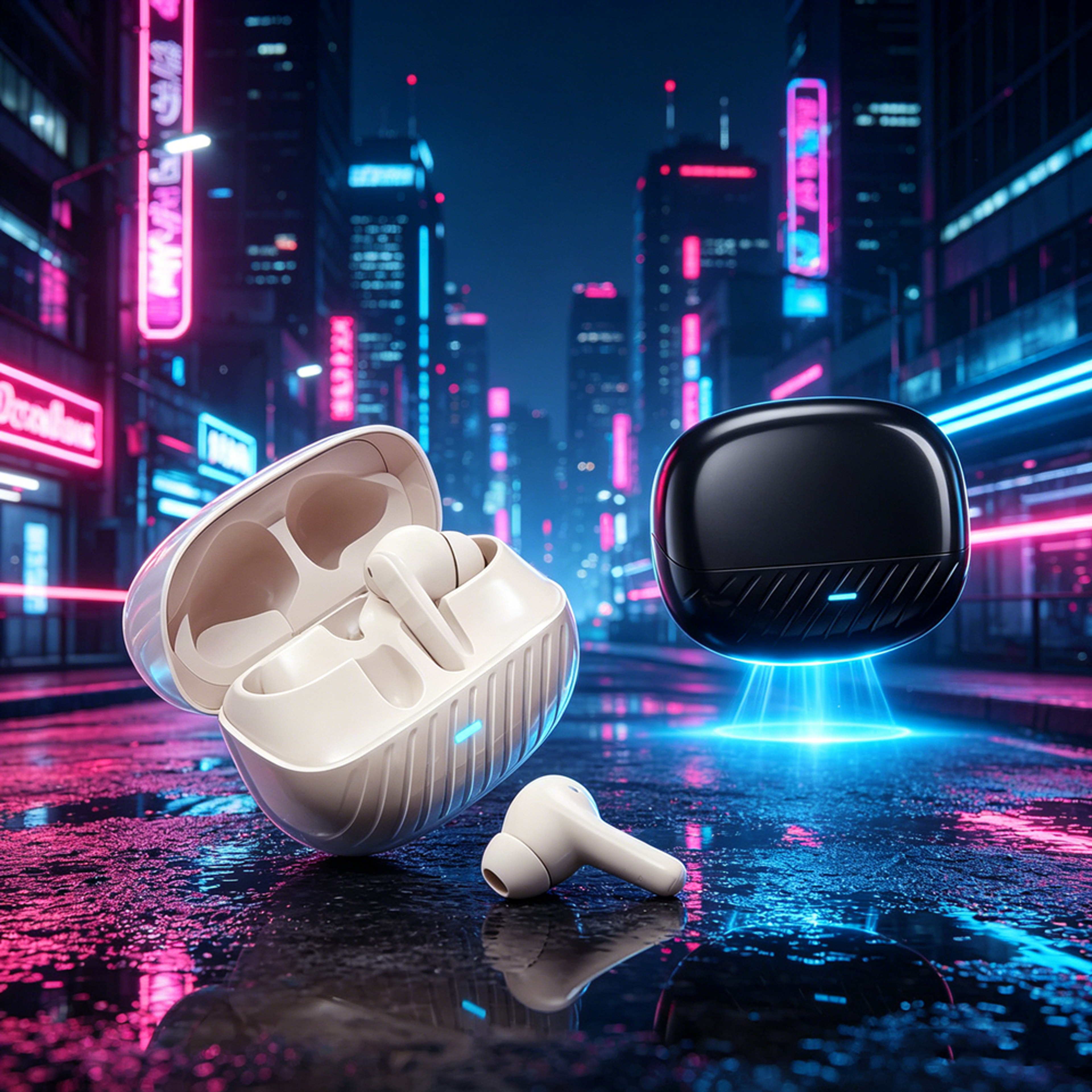 bluetooth tws wireless earbuds with enc noise cancelling low latency stereo sound