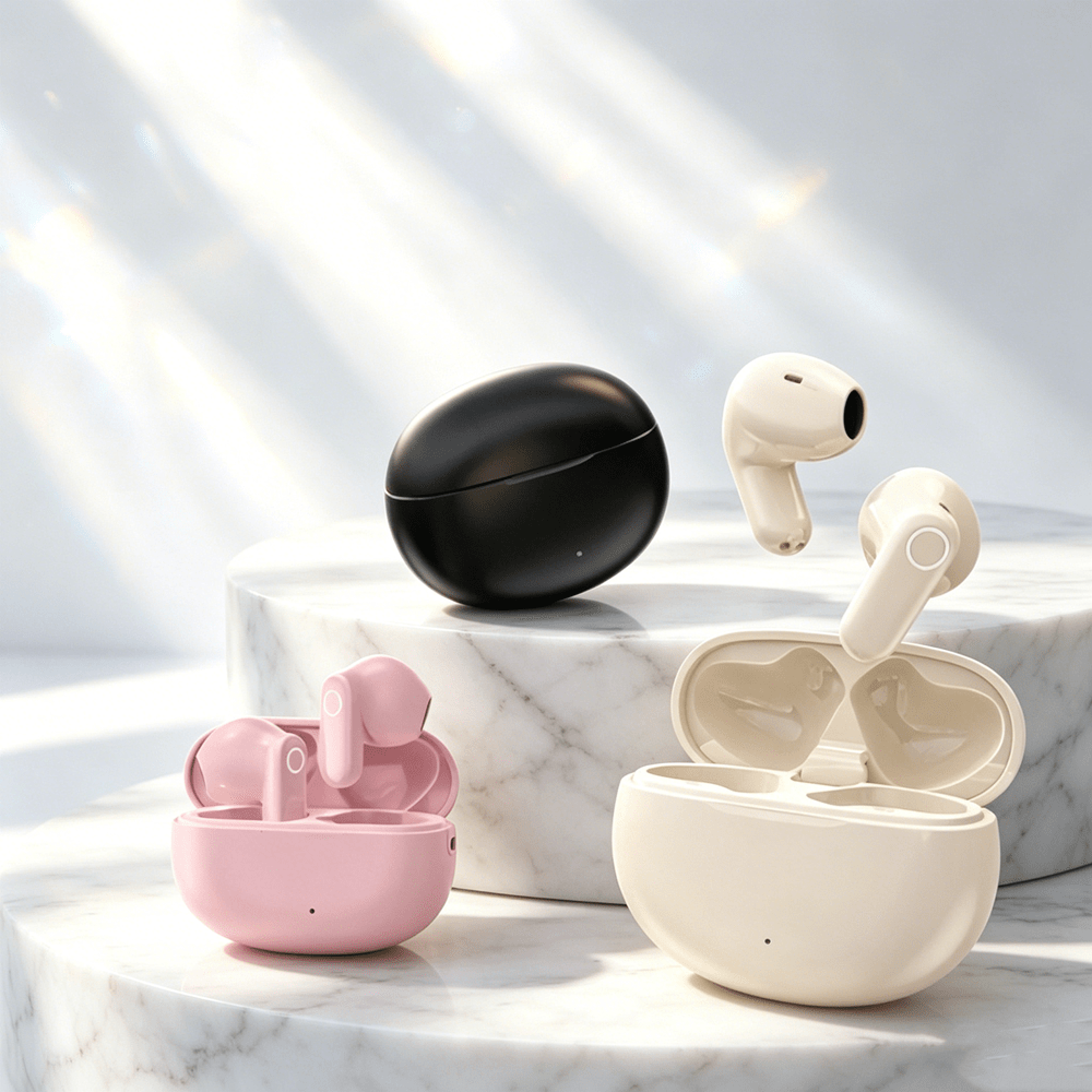 bluetooth wireless earbuds with noise reduction for music gaming calls