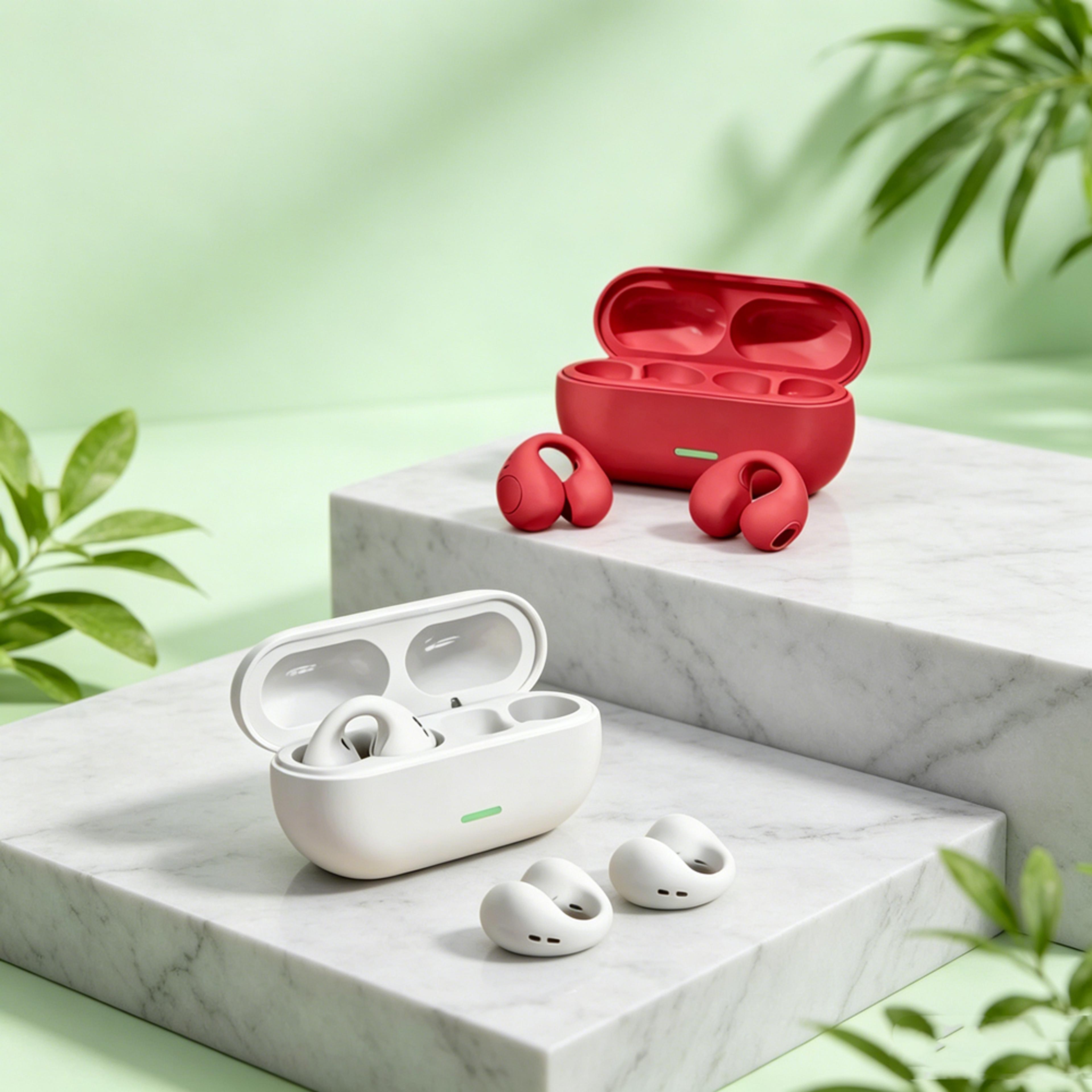 tws air conduction bluetooth headphones wireless clip ear sports earbuds with hd calls