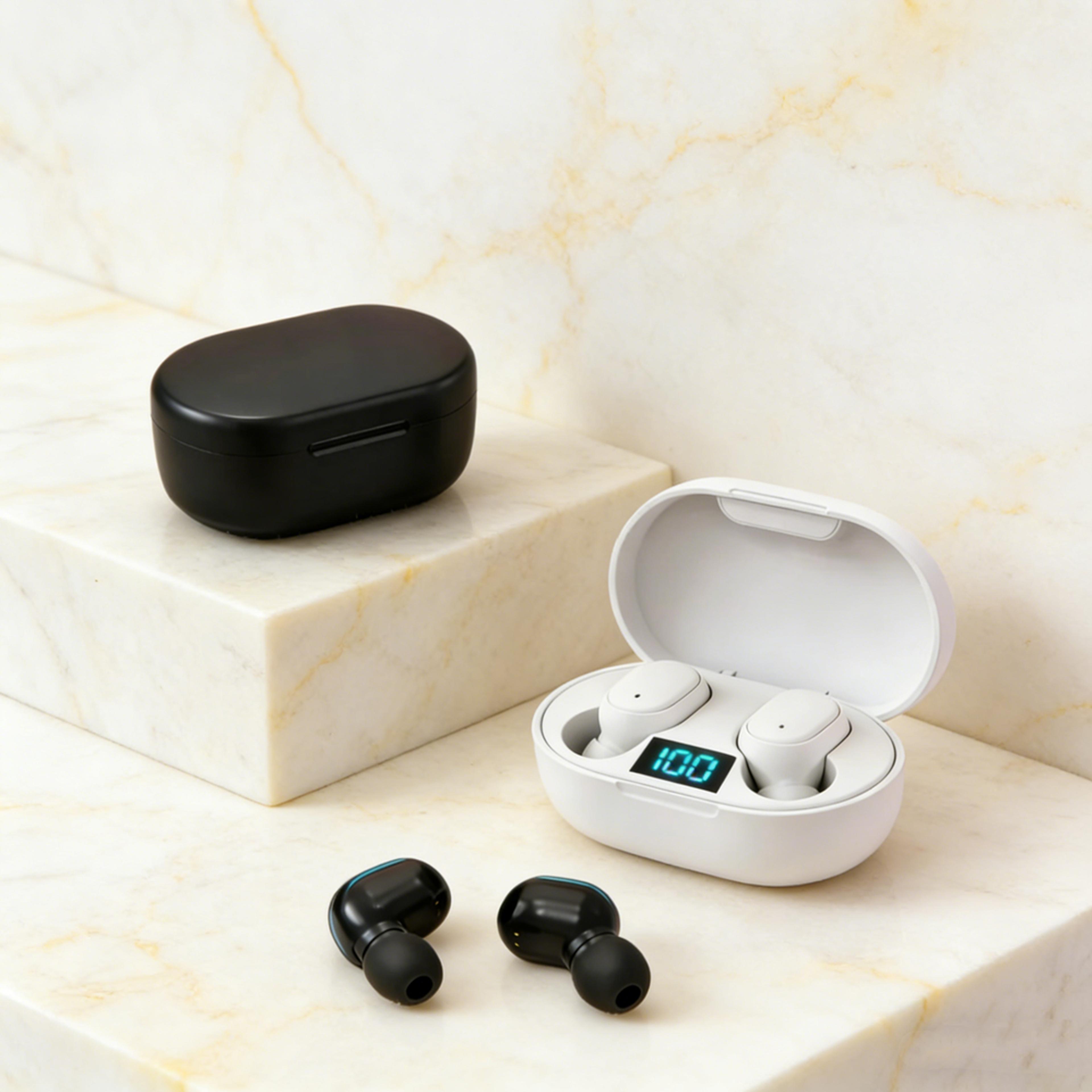 wireless bluetooth earbuds noise cancelling headphones with microphone for smartphones