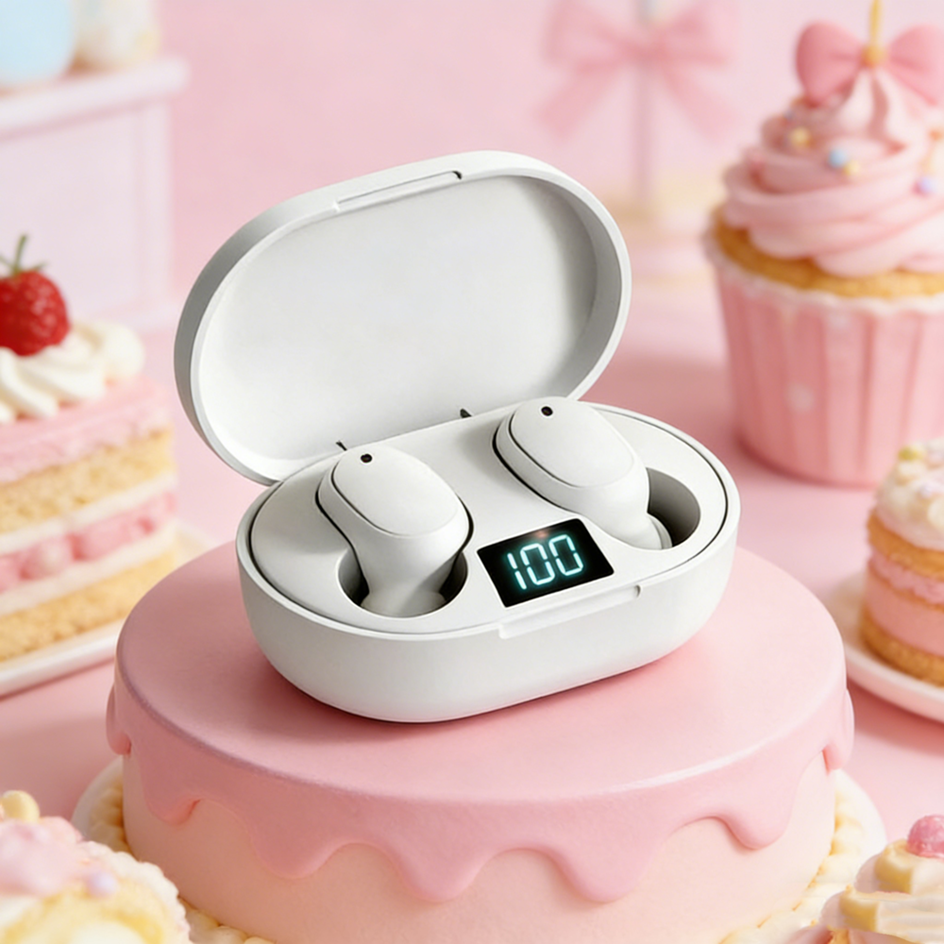 wireless bluetooth earphones with noise cancelling microphone for smartphones