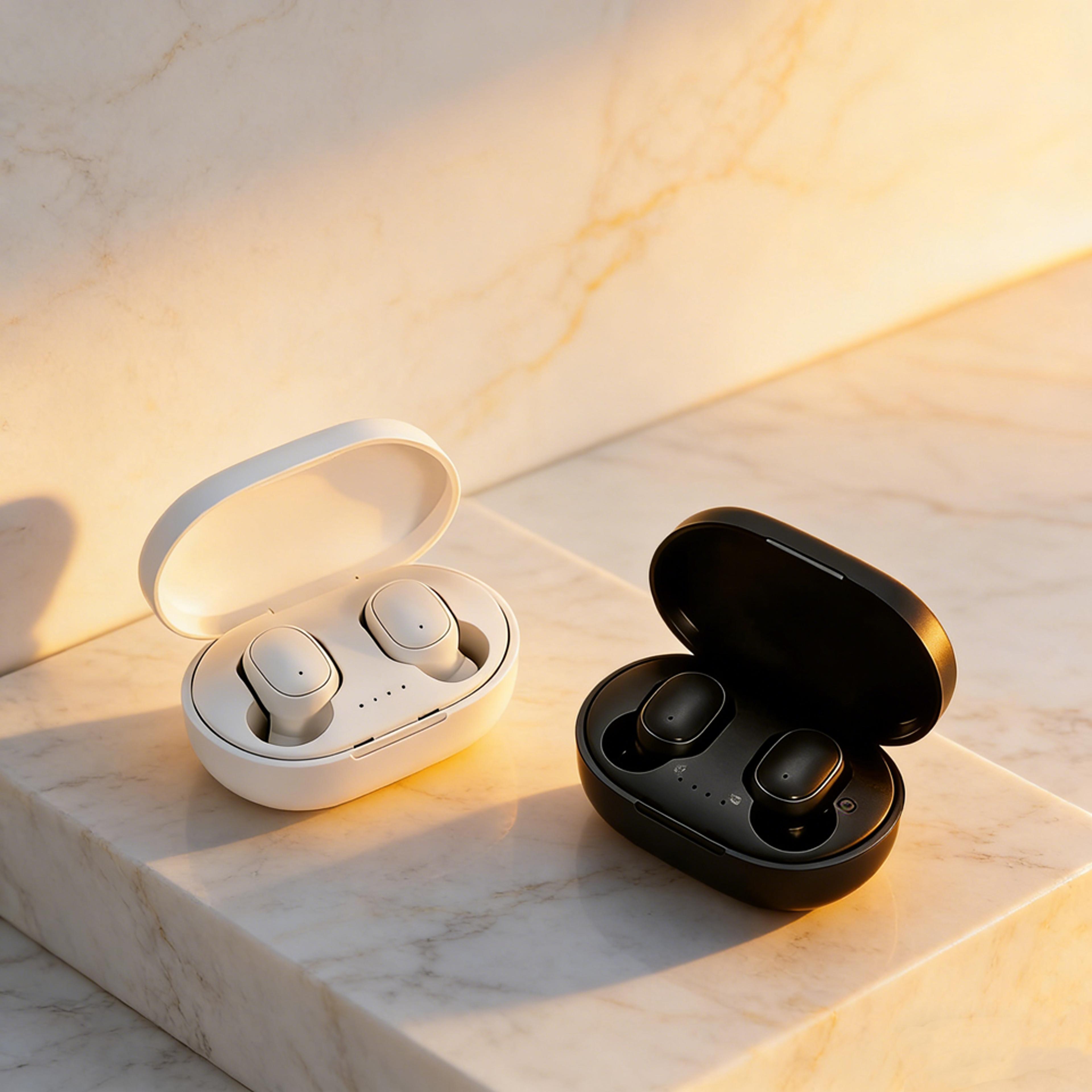 tws wireless earbuds bluetooth headphones with noise cancelling microphone