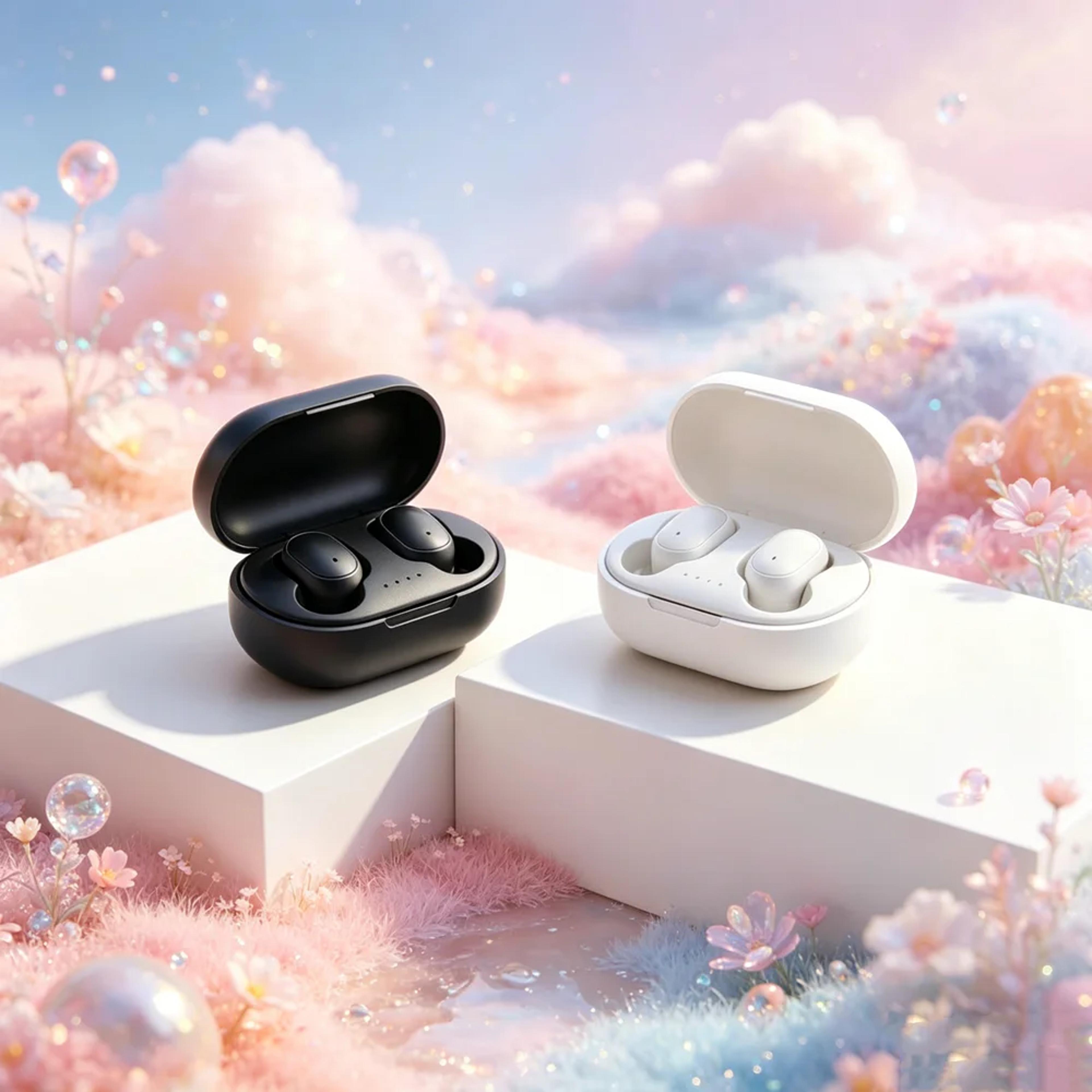 tws wireless bluetooth earbuds with noise cancelling microphone