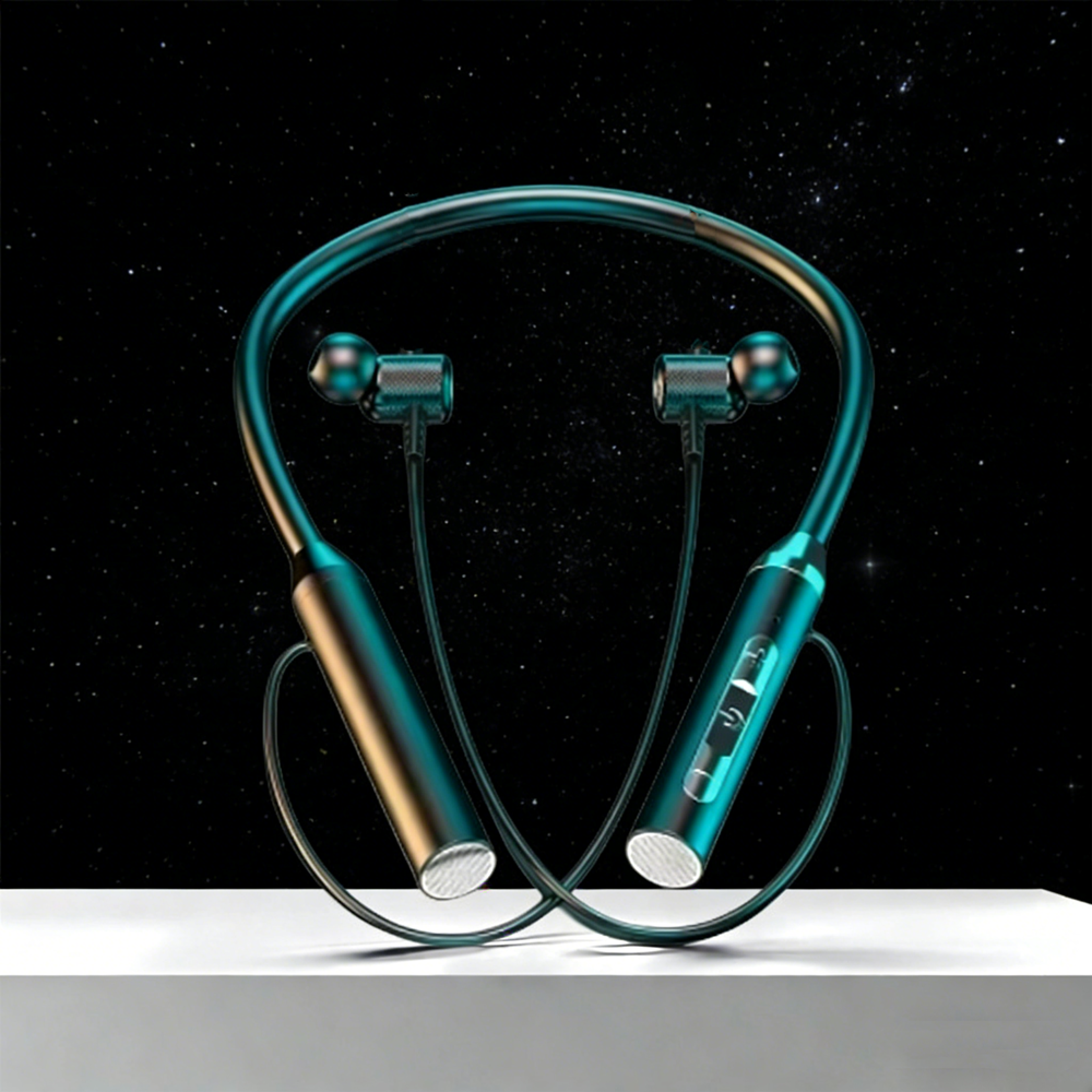 wireless neckband earphones with magnetic sport design and waterproof headset