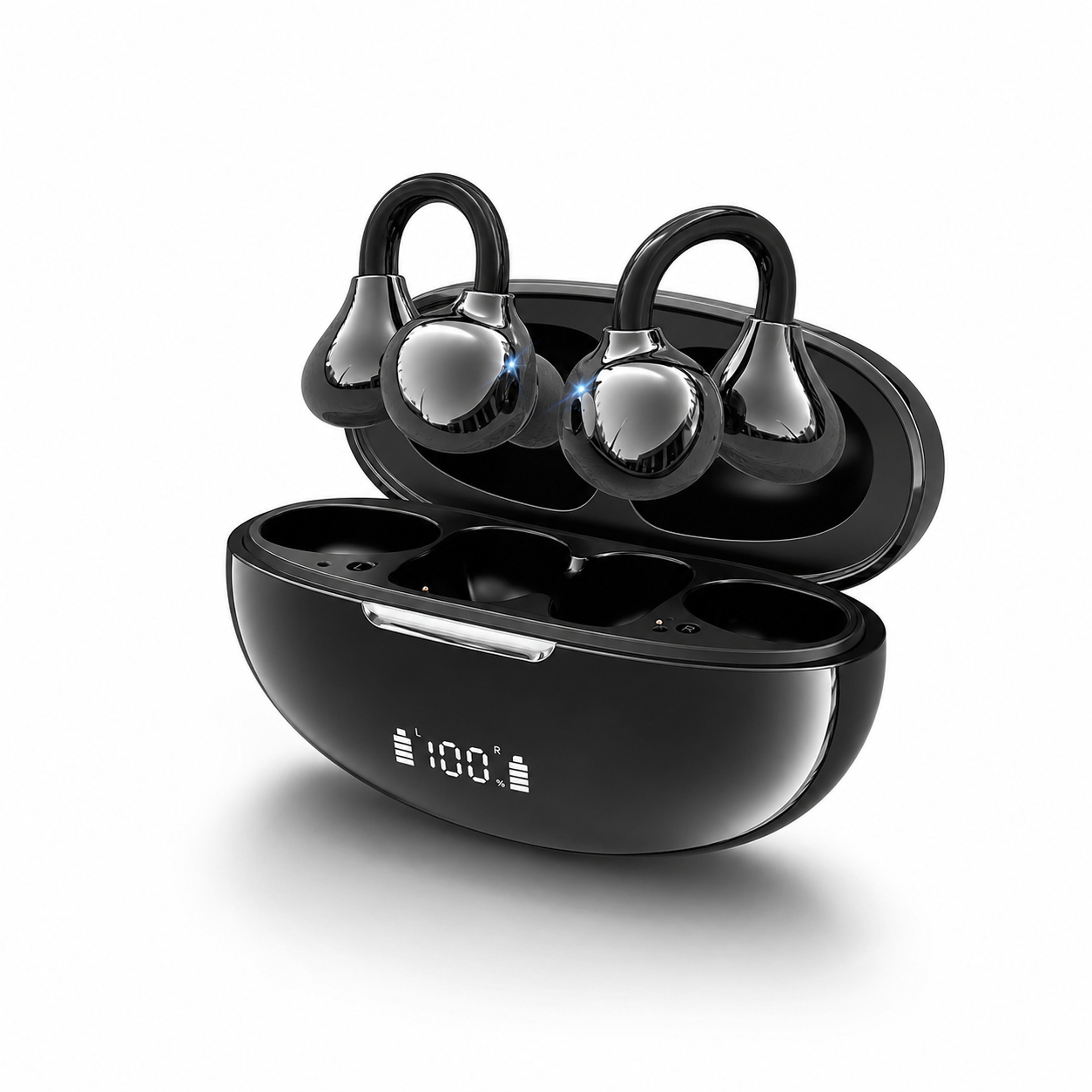 clip on earbuds wireless earphones with clear calls and comfortable daily wear