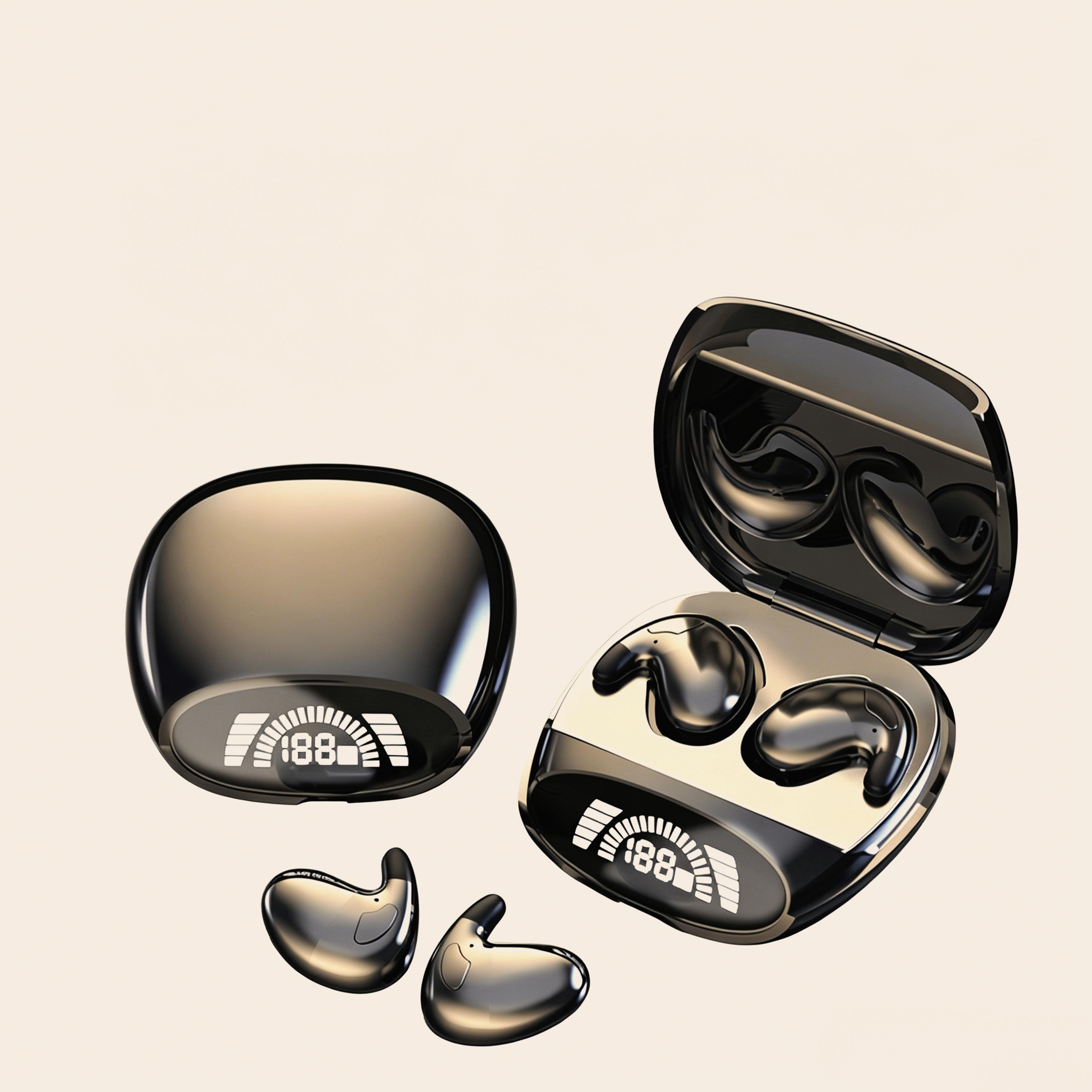 lightweight invisible sleep earphones for side sleepers with clear mic