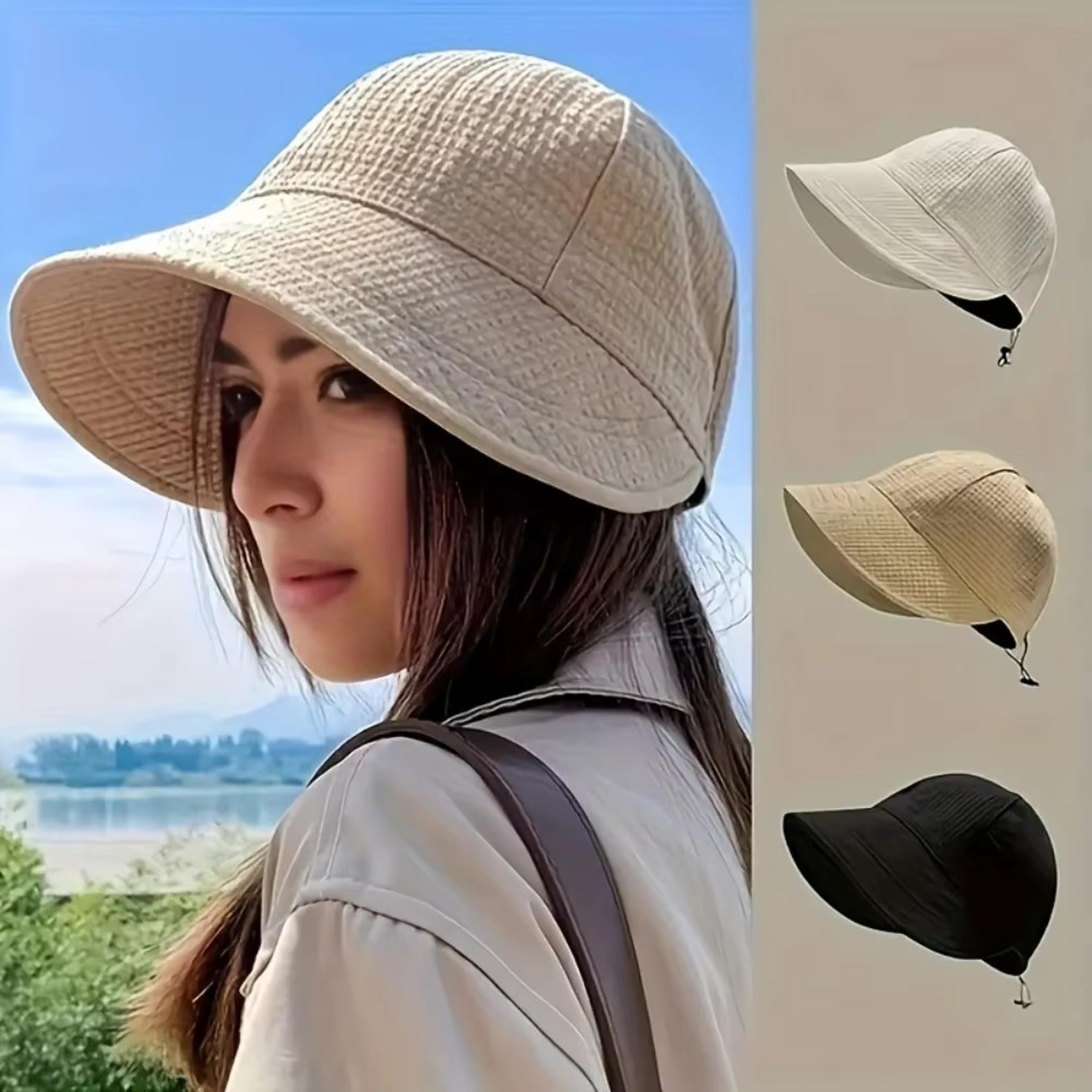adjustable uv protection bucket hat for women