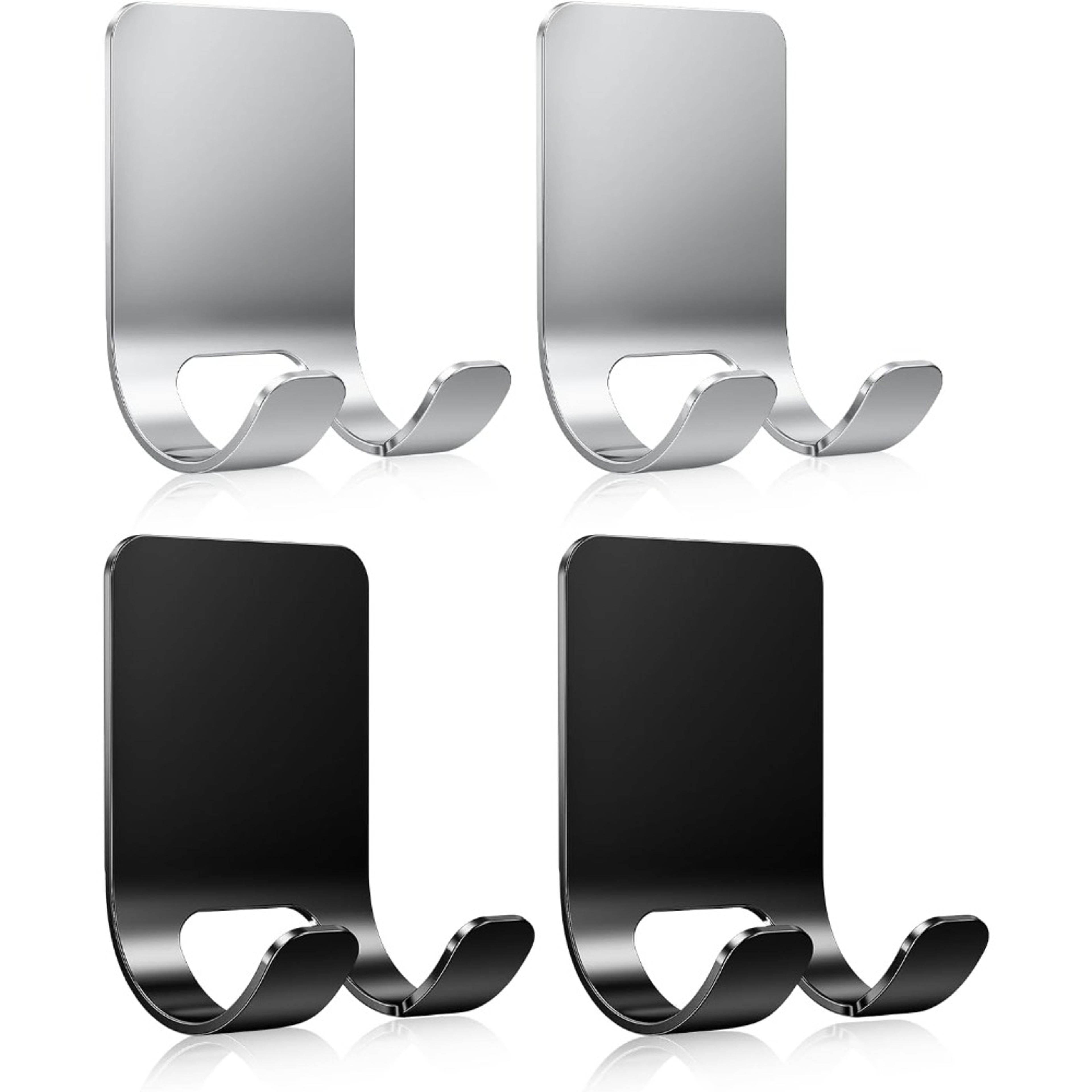 self adhesive stainless steel shower razor holder and multipurpose bathroom hook
