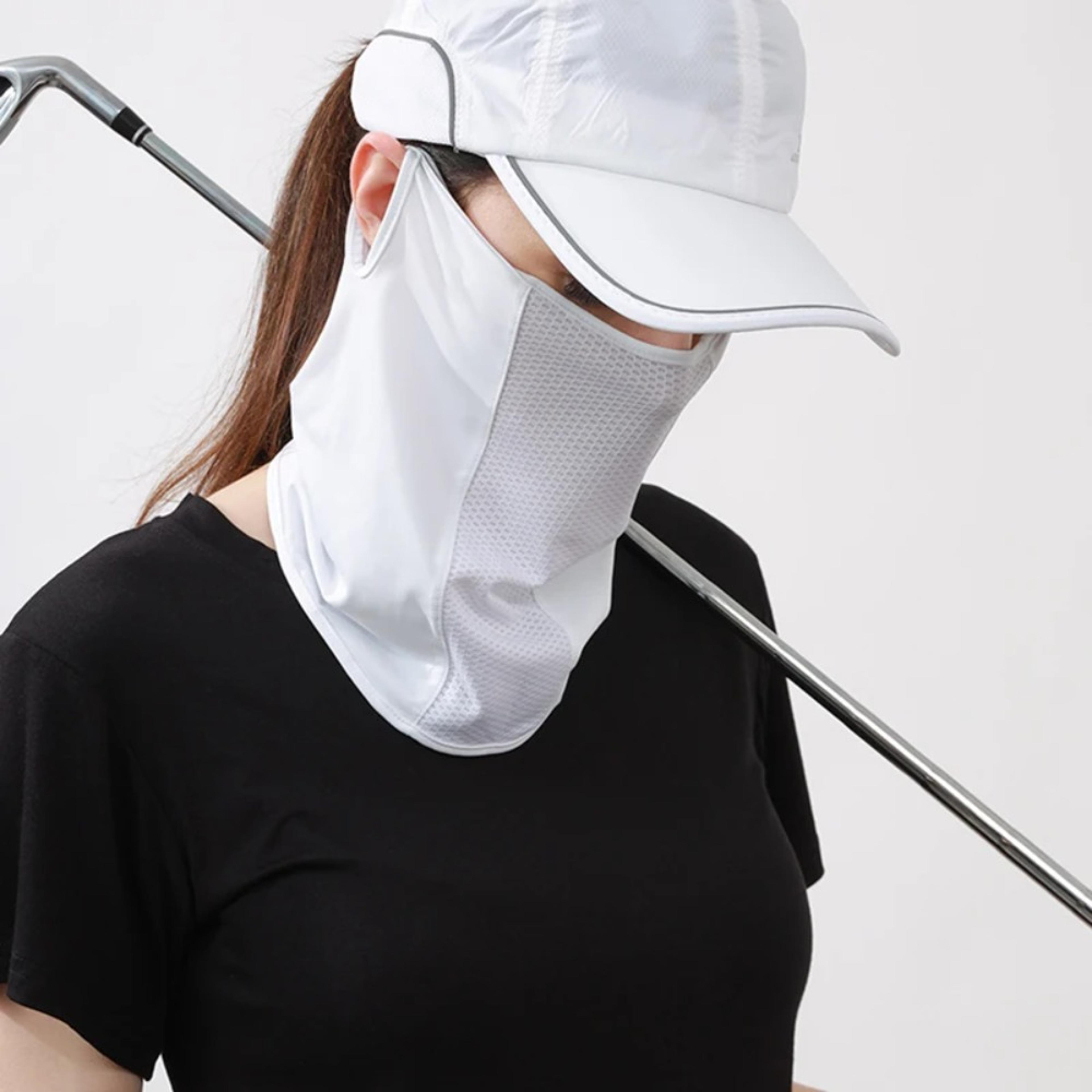 cooling uv protection face mask and breathable golf neck gaiter