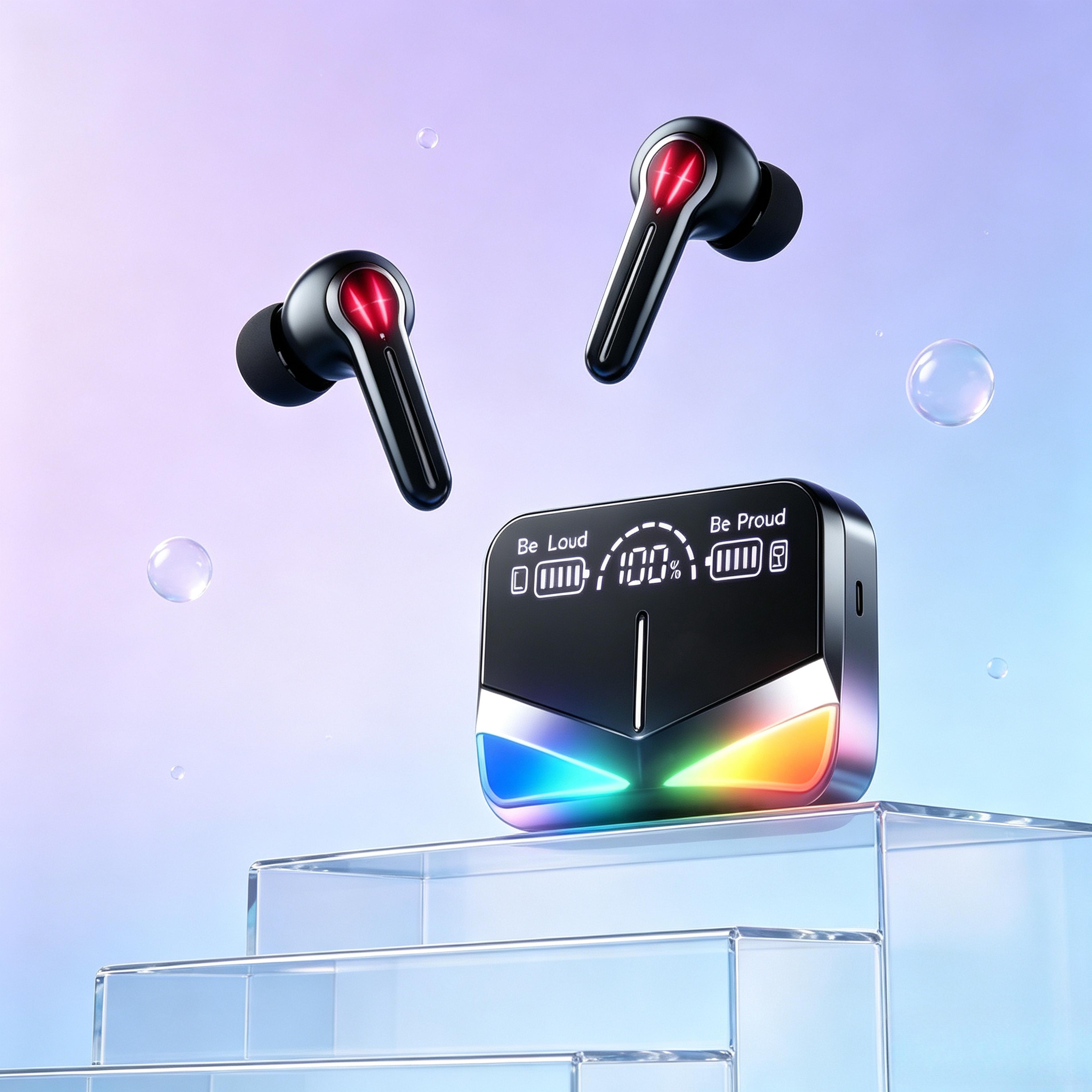 tws wireless earbuds with noise reduction and stereo sound