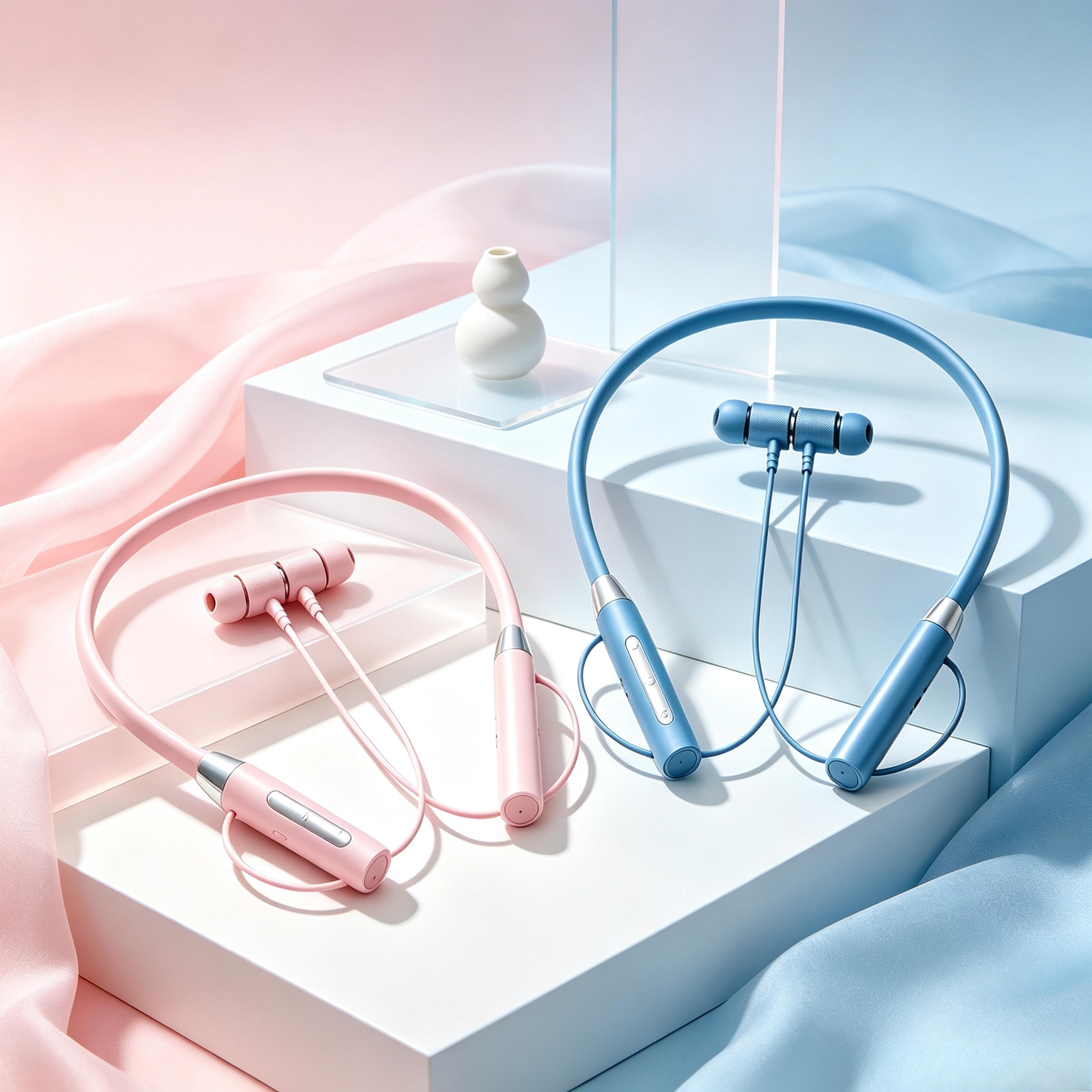 activeflex bluetooth neckband headphones with magnetic earbuds and microphone
