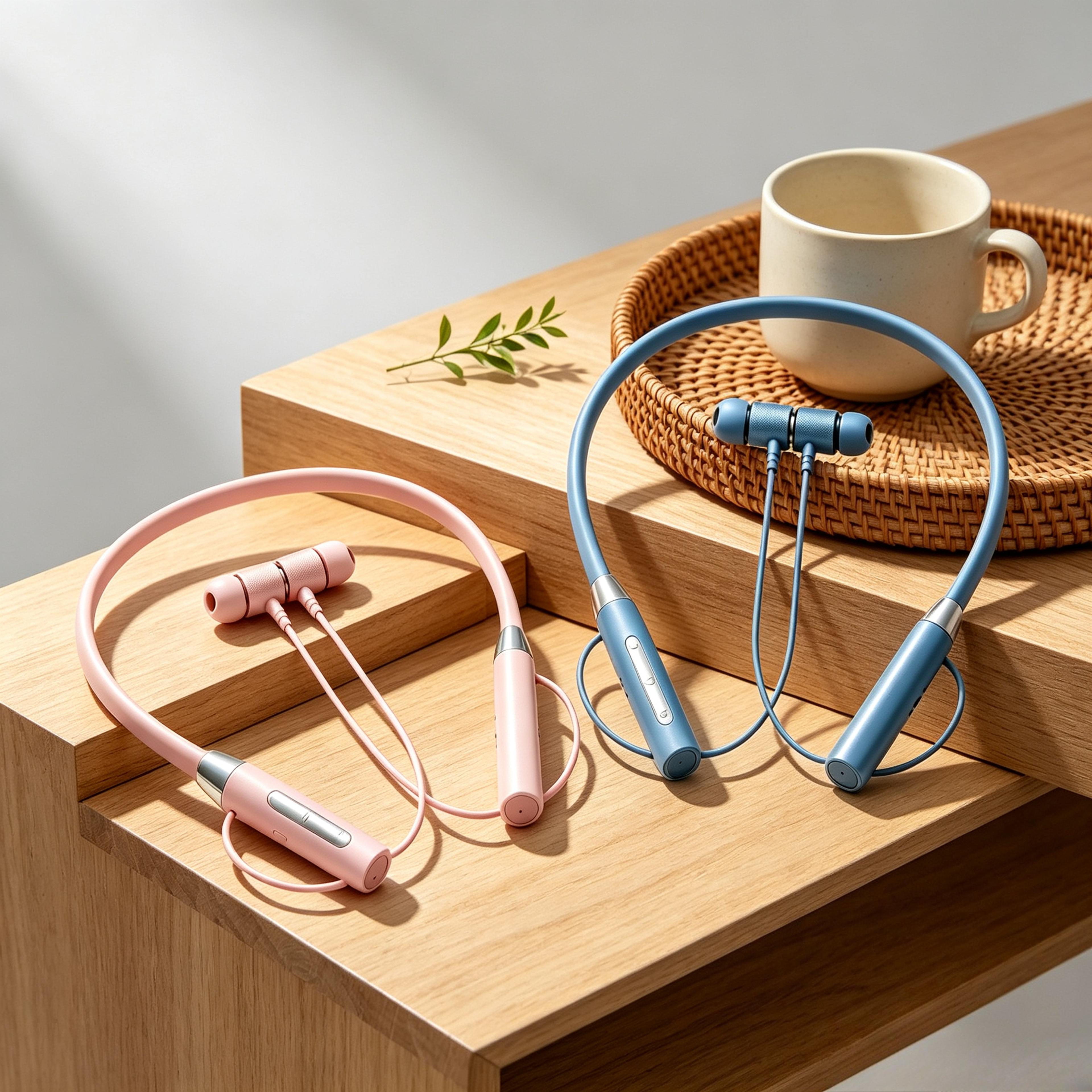 bluetooth neckband headset with microphone