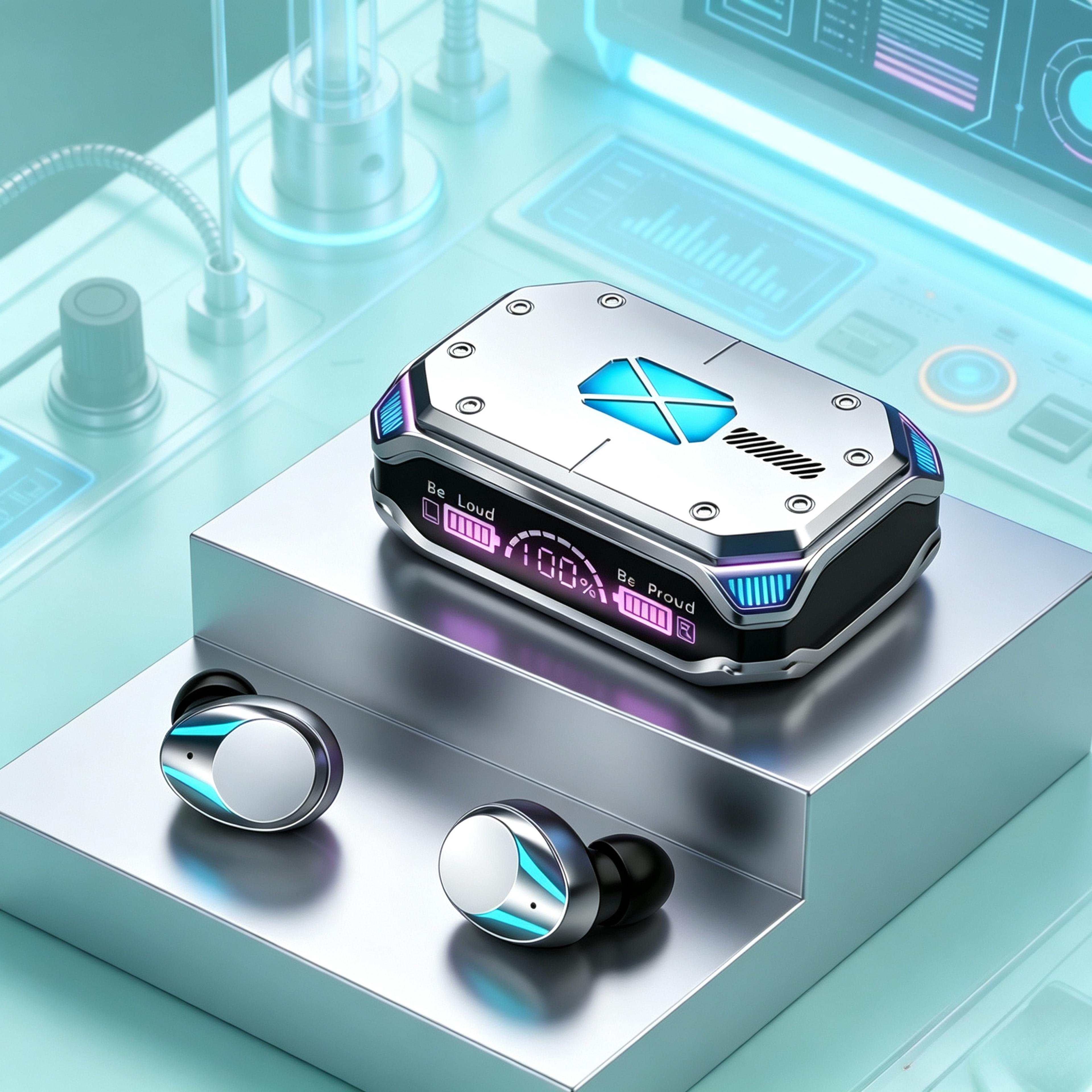 smart touch tws wireless earbuds with led power display