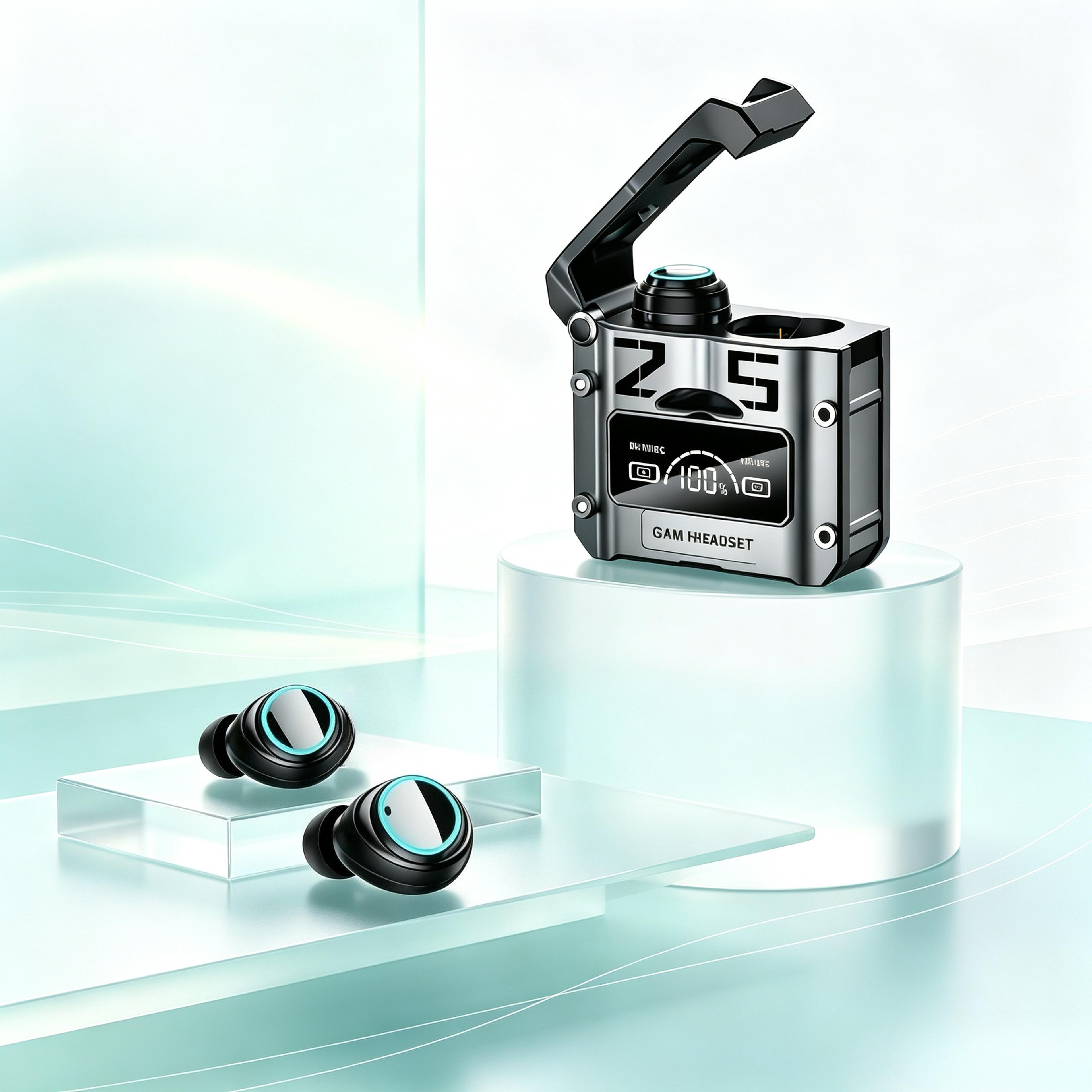 touch control tws wireless earbuds with noise reduction and waterproof stereo sound