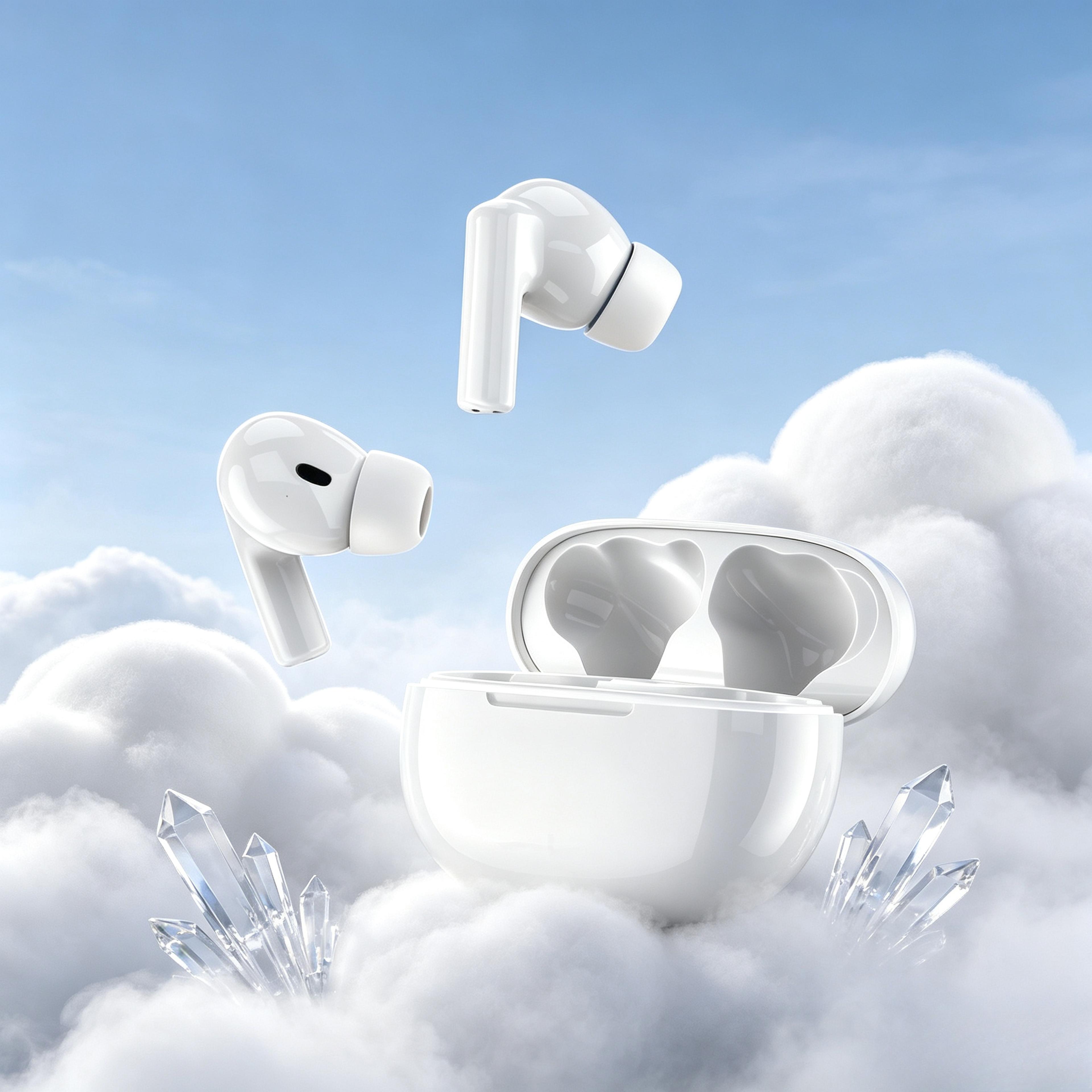 touch control tws wireless earbuds with microphone