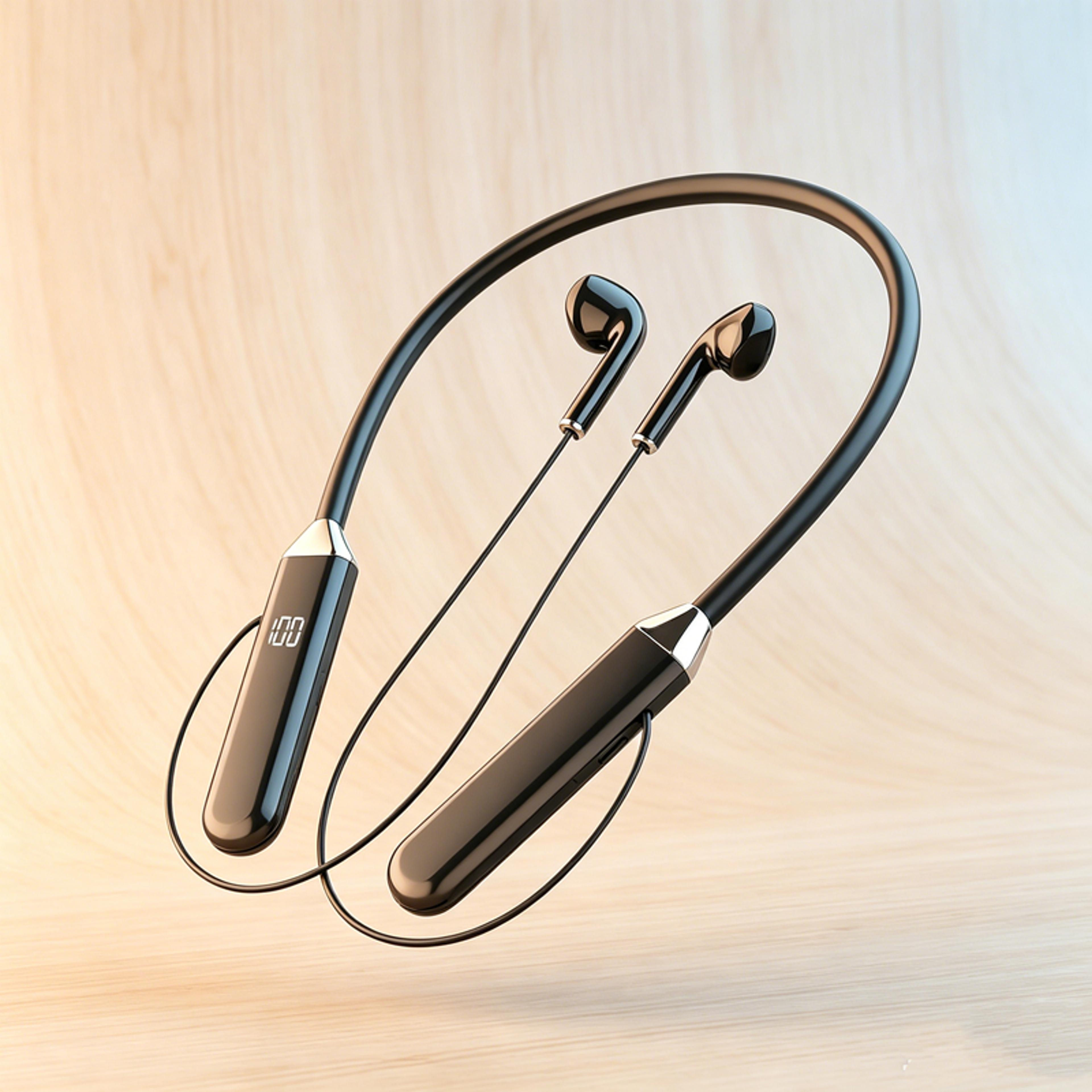 bluetooth hifi neckband headphones with long battery life