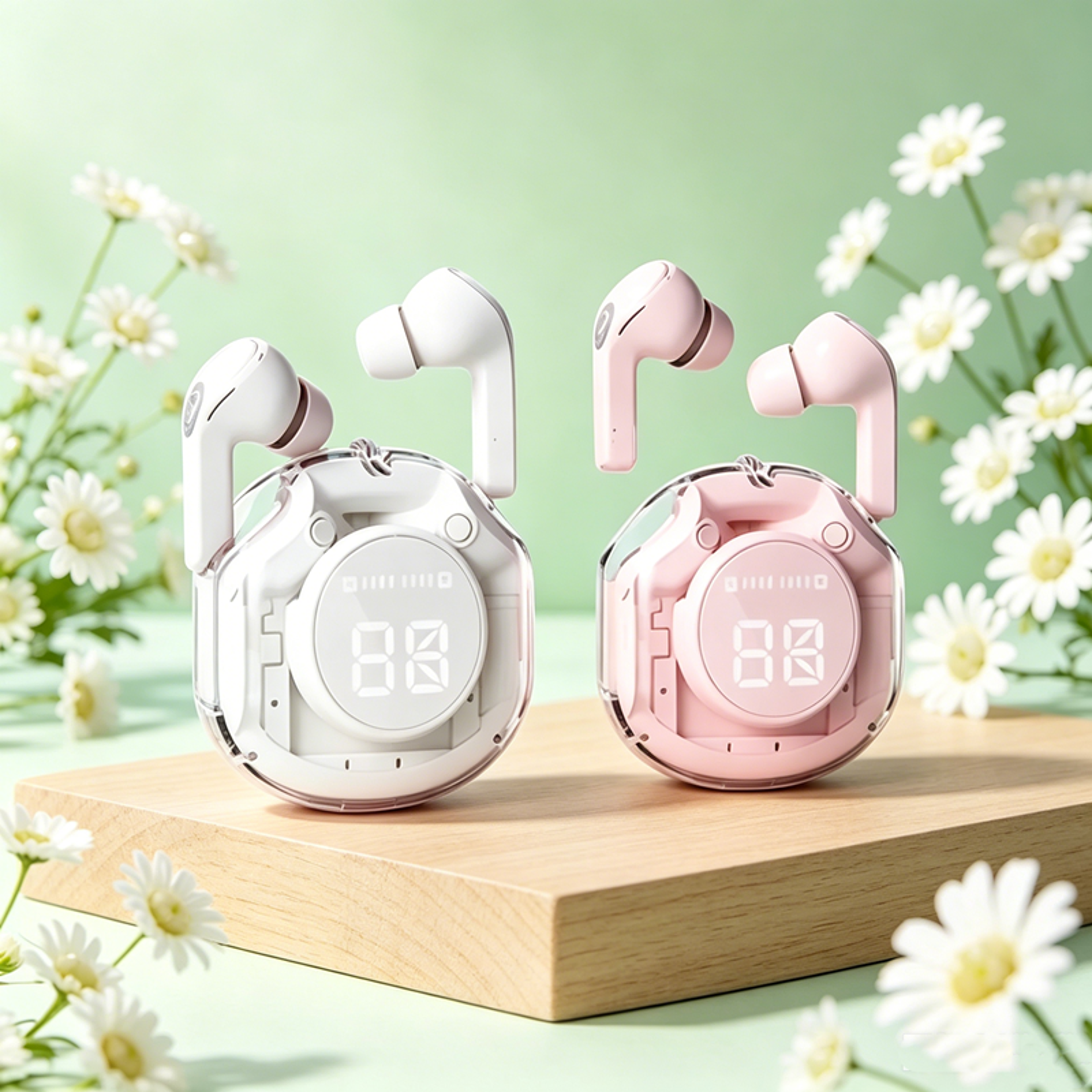 basspulse tws wireless gaming earbuds with touch control