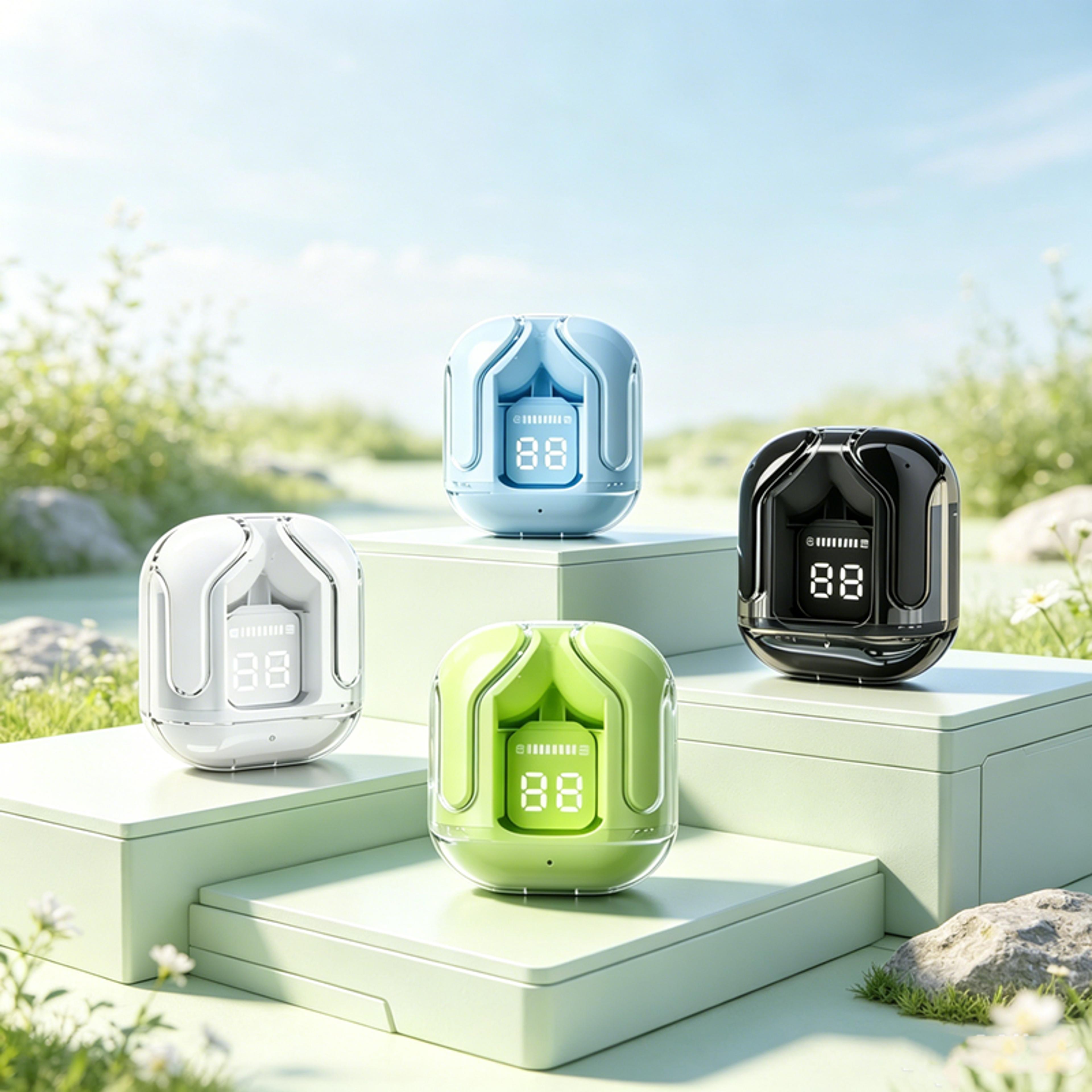 mini tws wireless earbuds with led power display