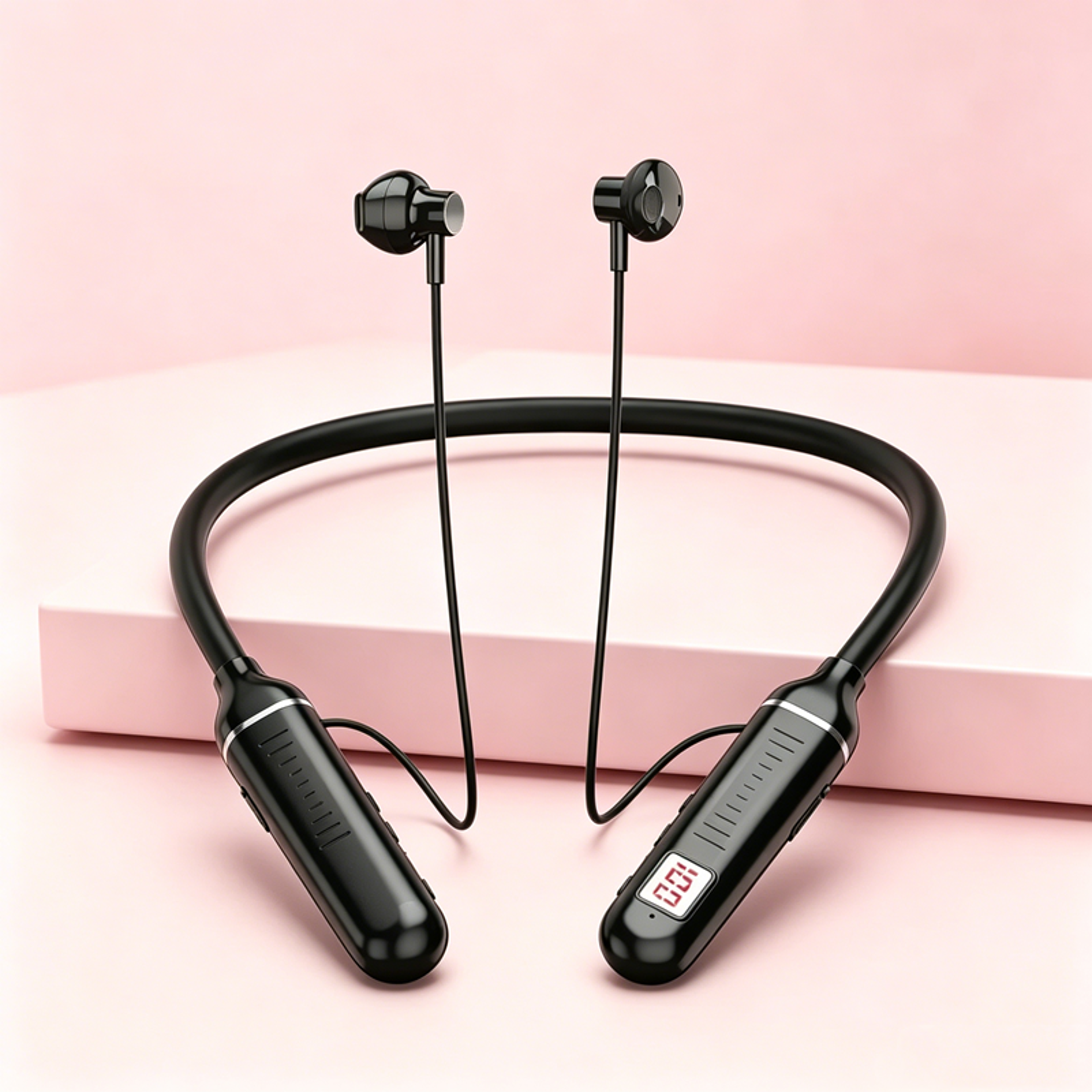 bluetooth magnetic neckband earphones for sports and calls