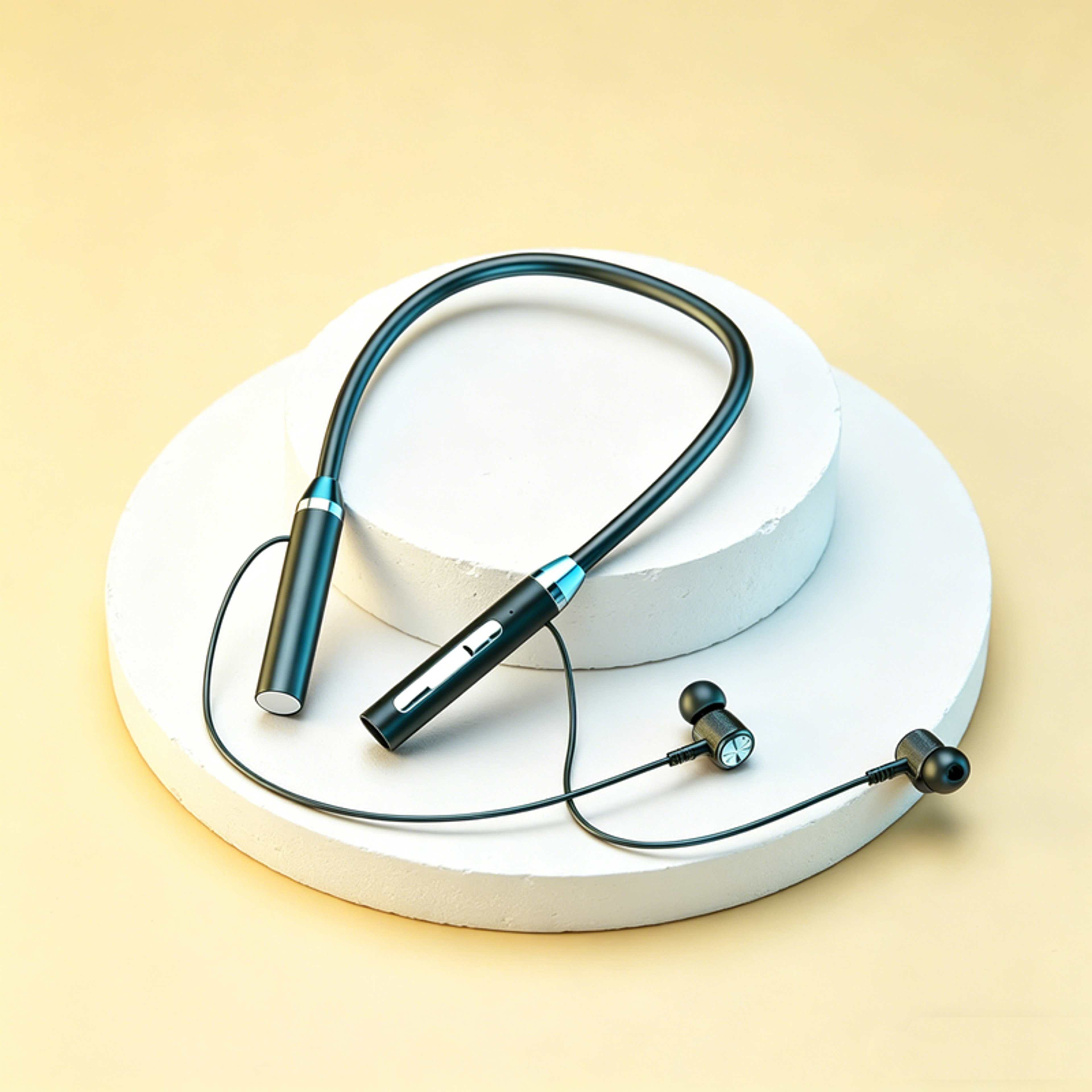 bluetooth magnetic neckband headphones for sports and calls