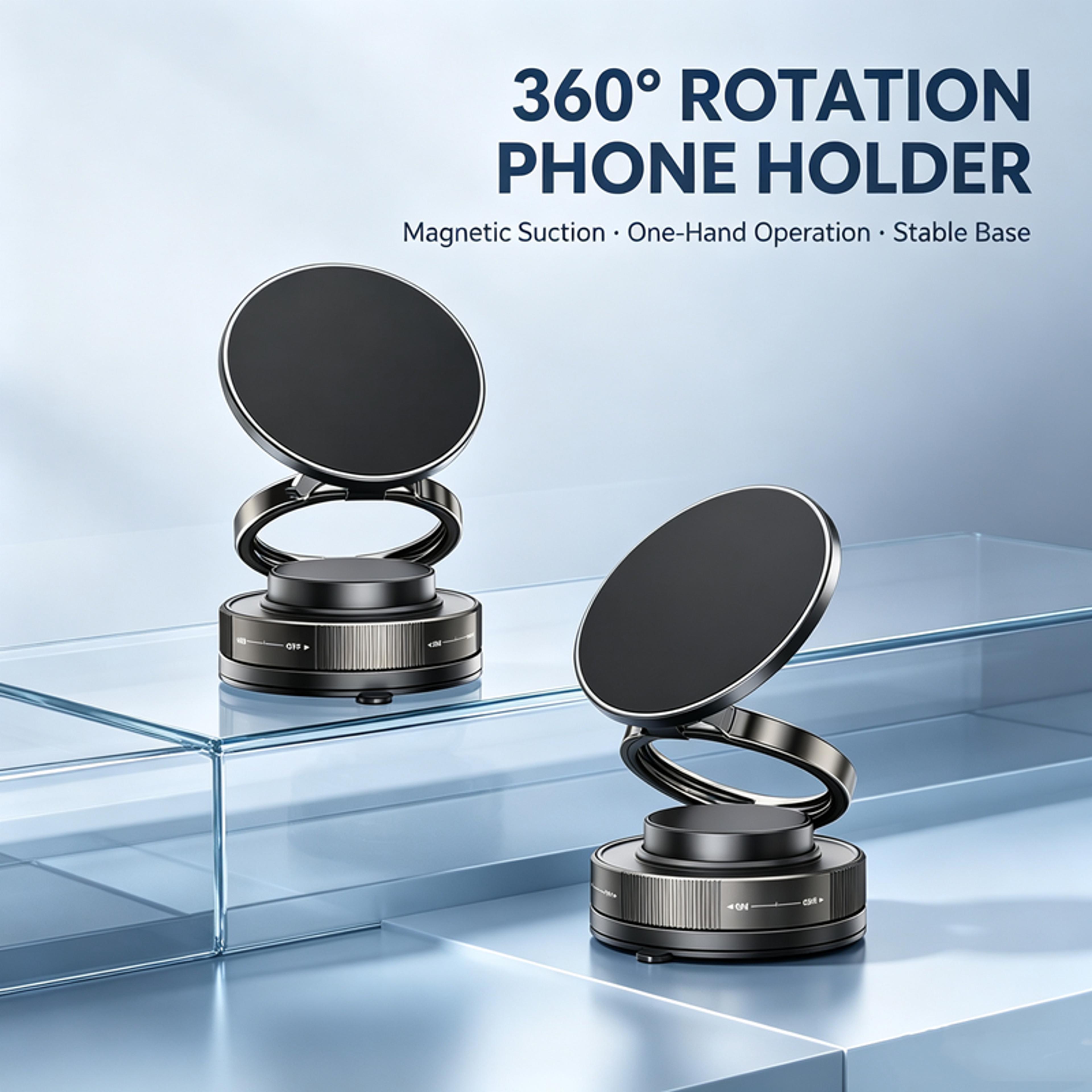 adjustable vacuum magnetic phone holder and magsafe suction mount