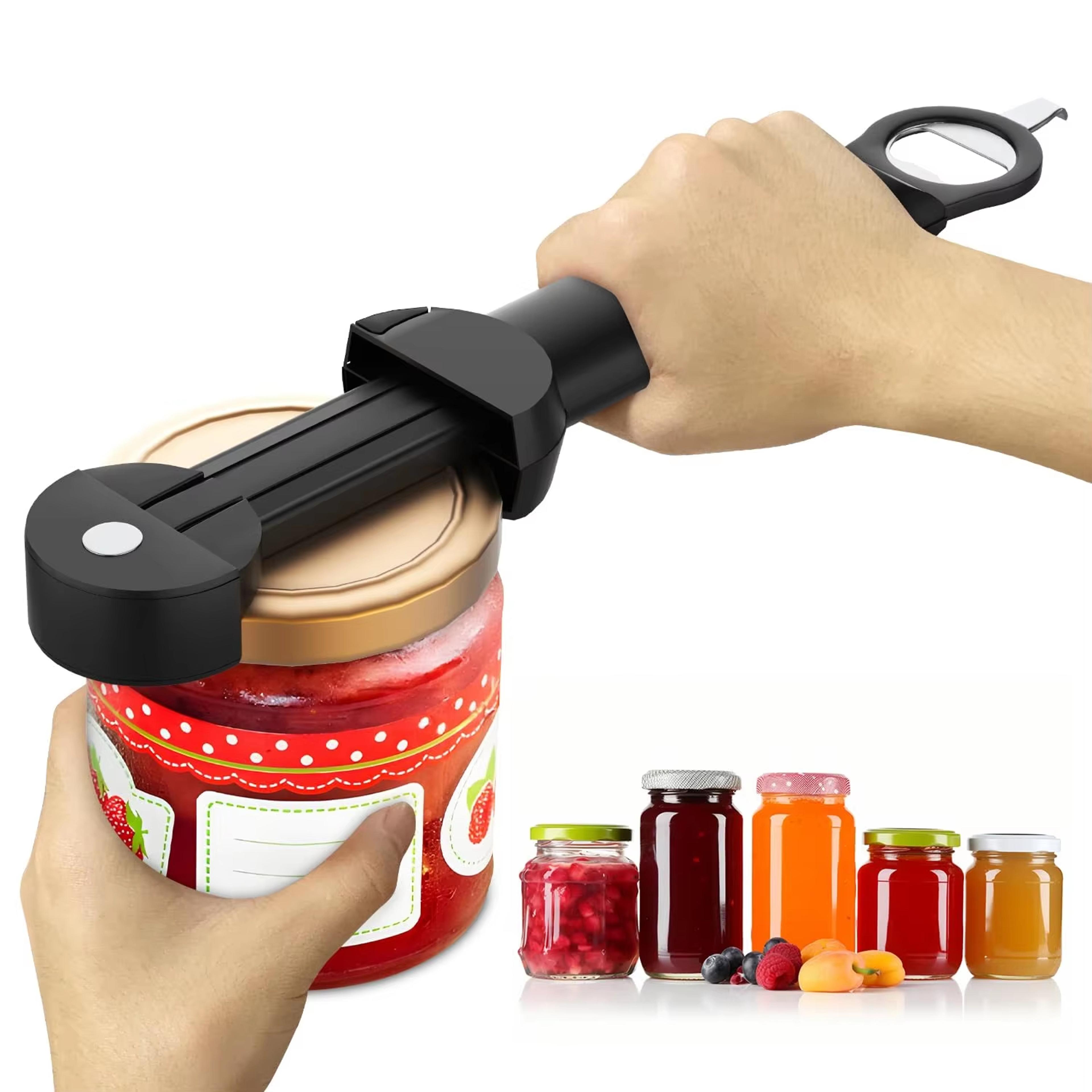 easy grip adjustable jar and bottle opener for weak hands
