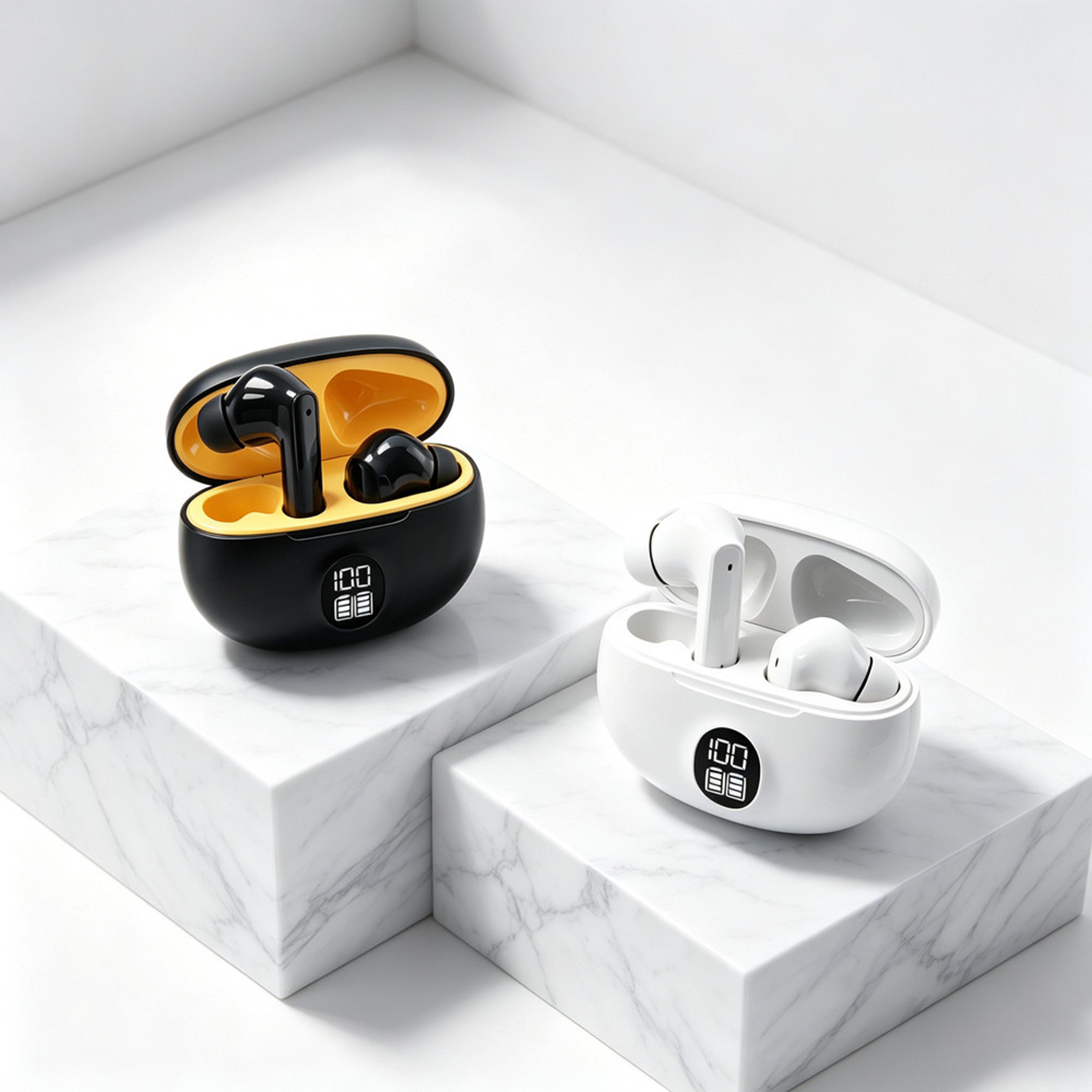 bass wireless gaming earbuds with microphone