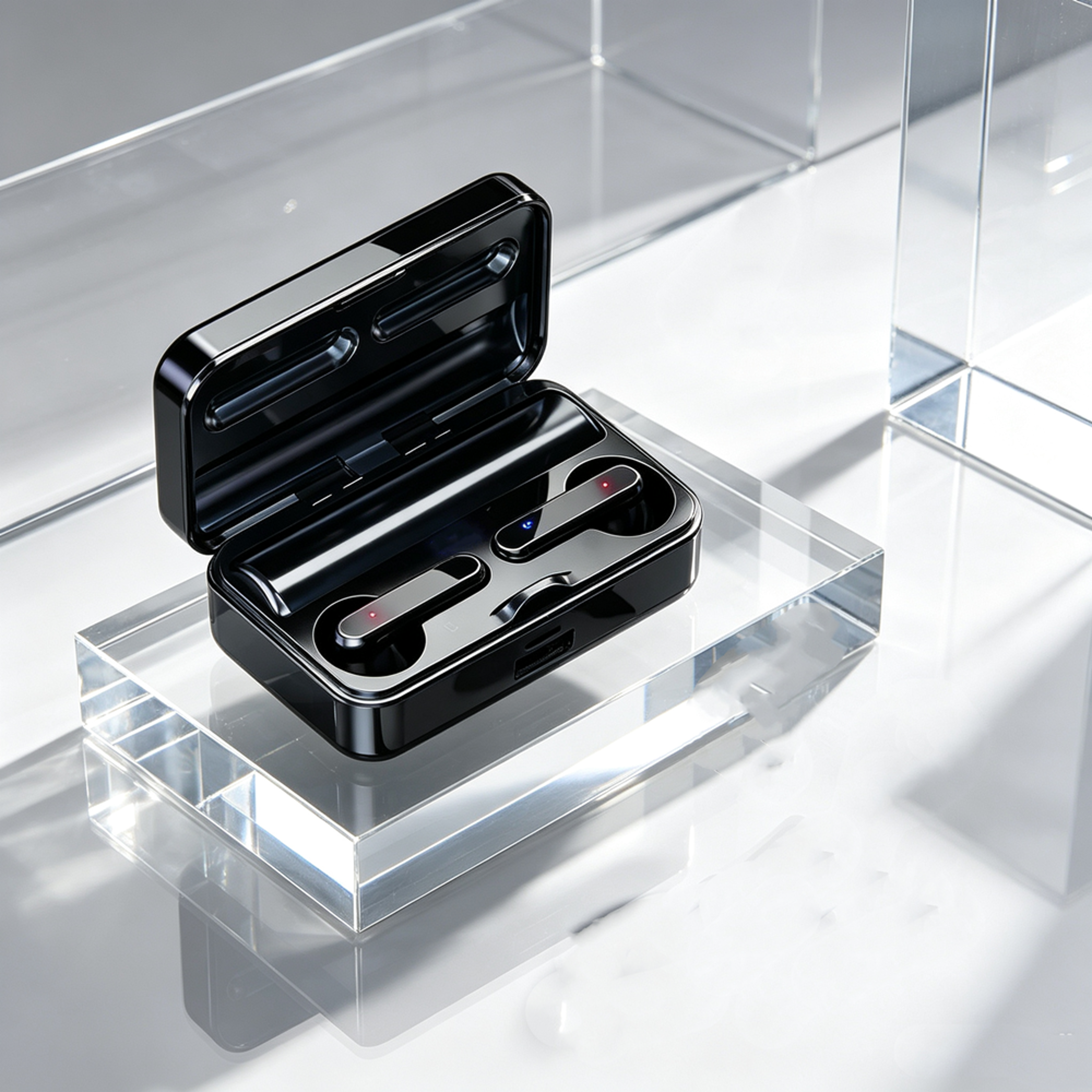 smartbeat low latency wireless earbuds with led display