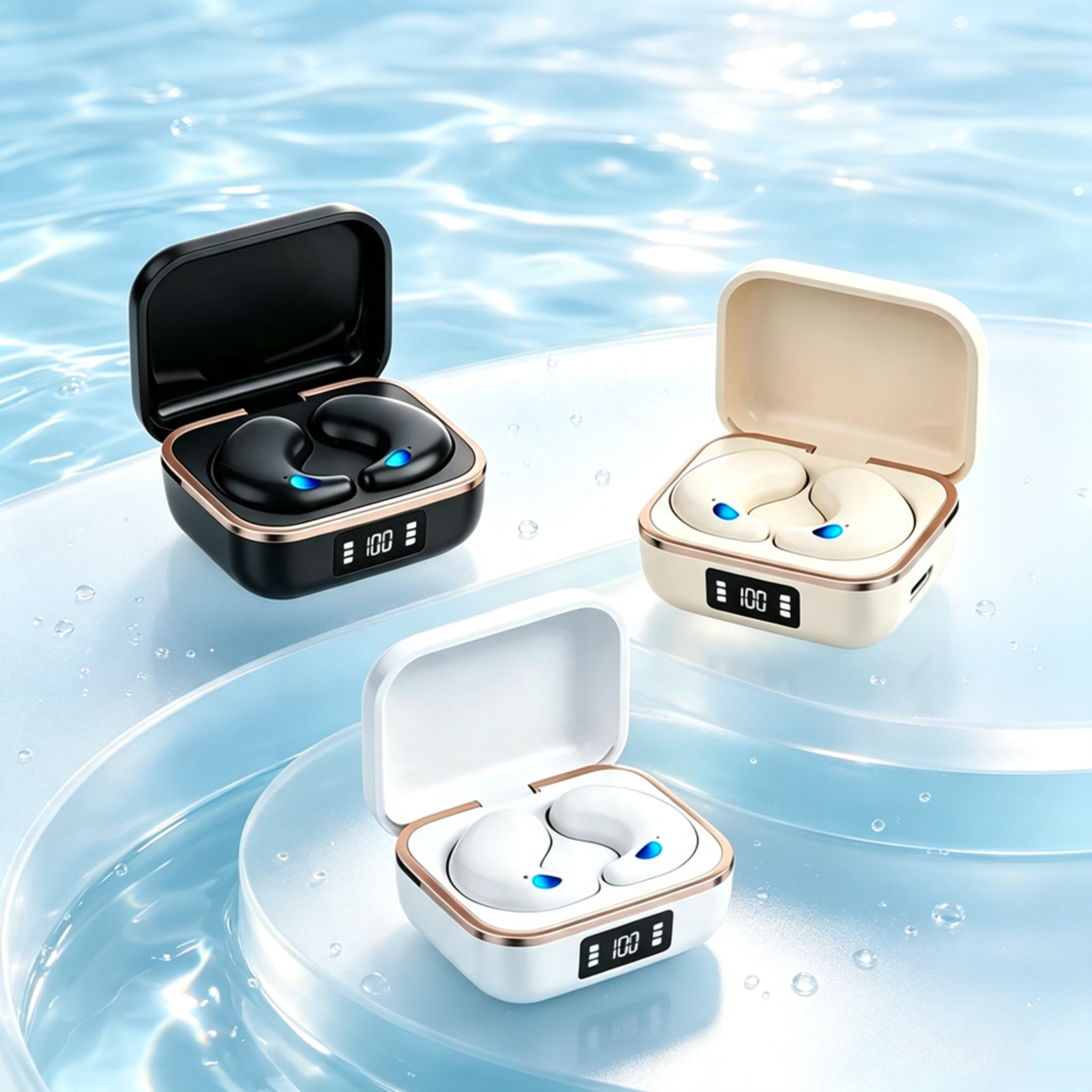 bluetooth wireless earbuds for sport gaming and sleep