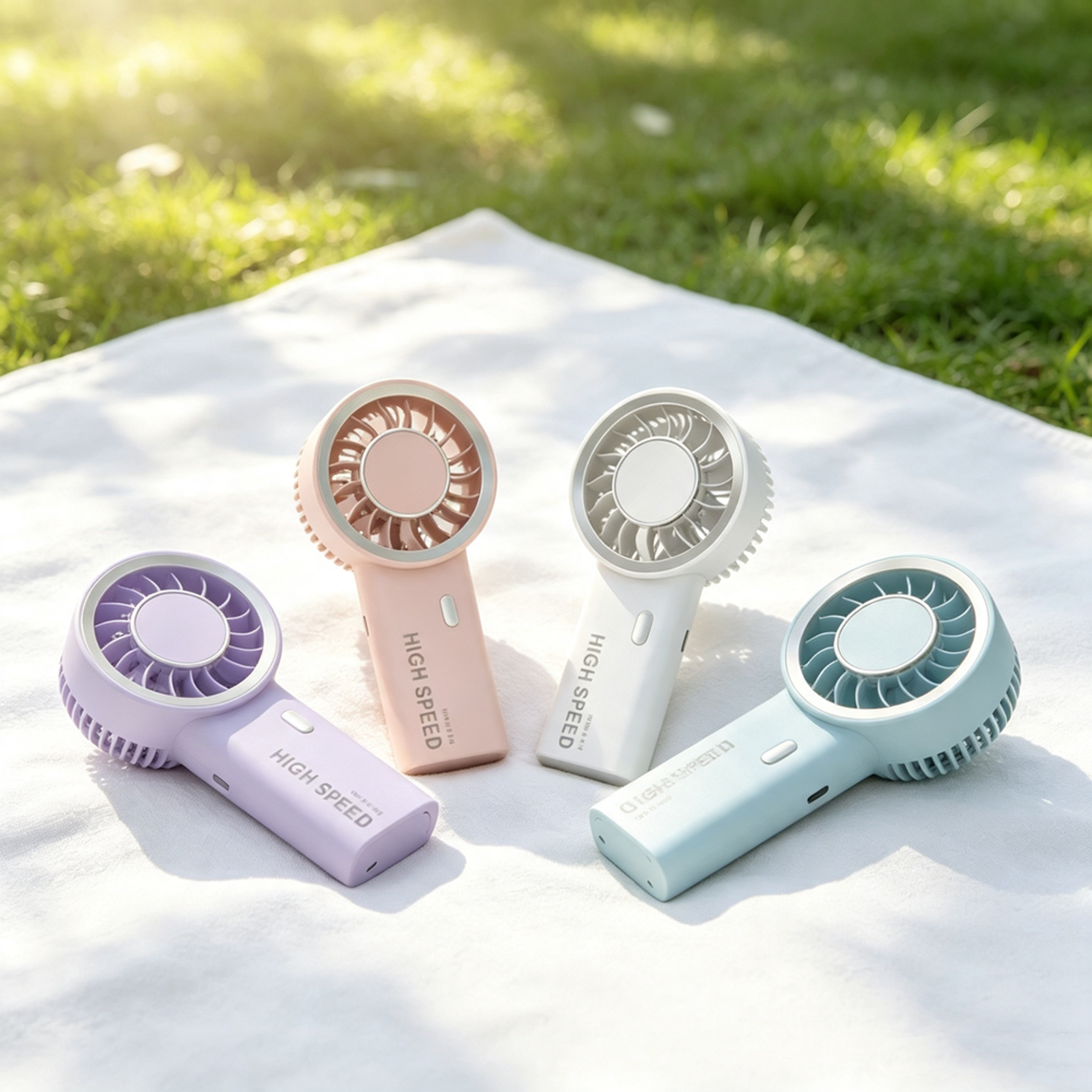 rechargeable mini portable handheld fan with cooling speeds